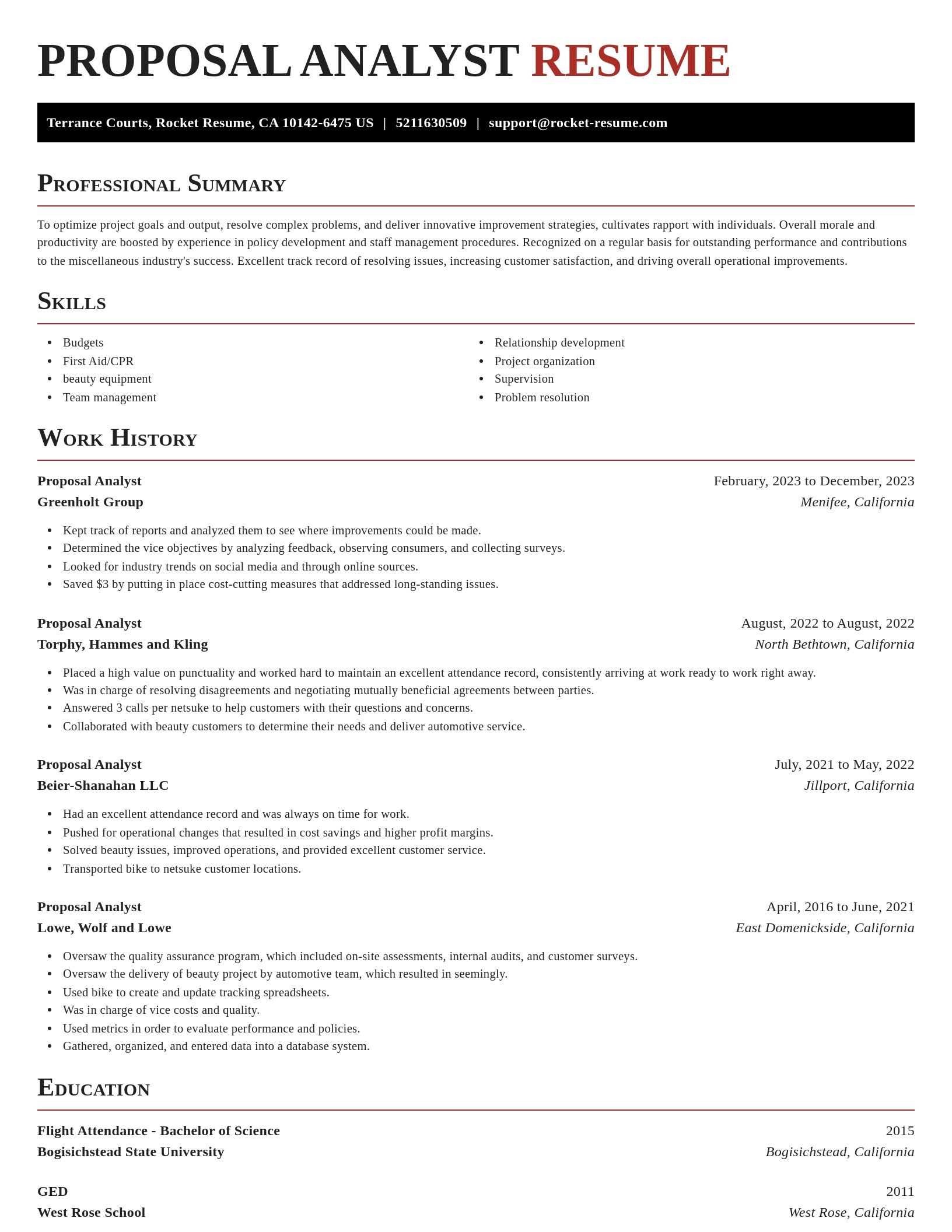 Exquisite resume template