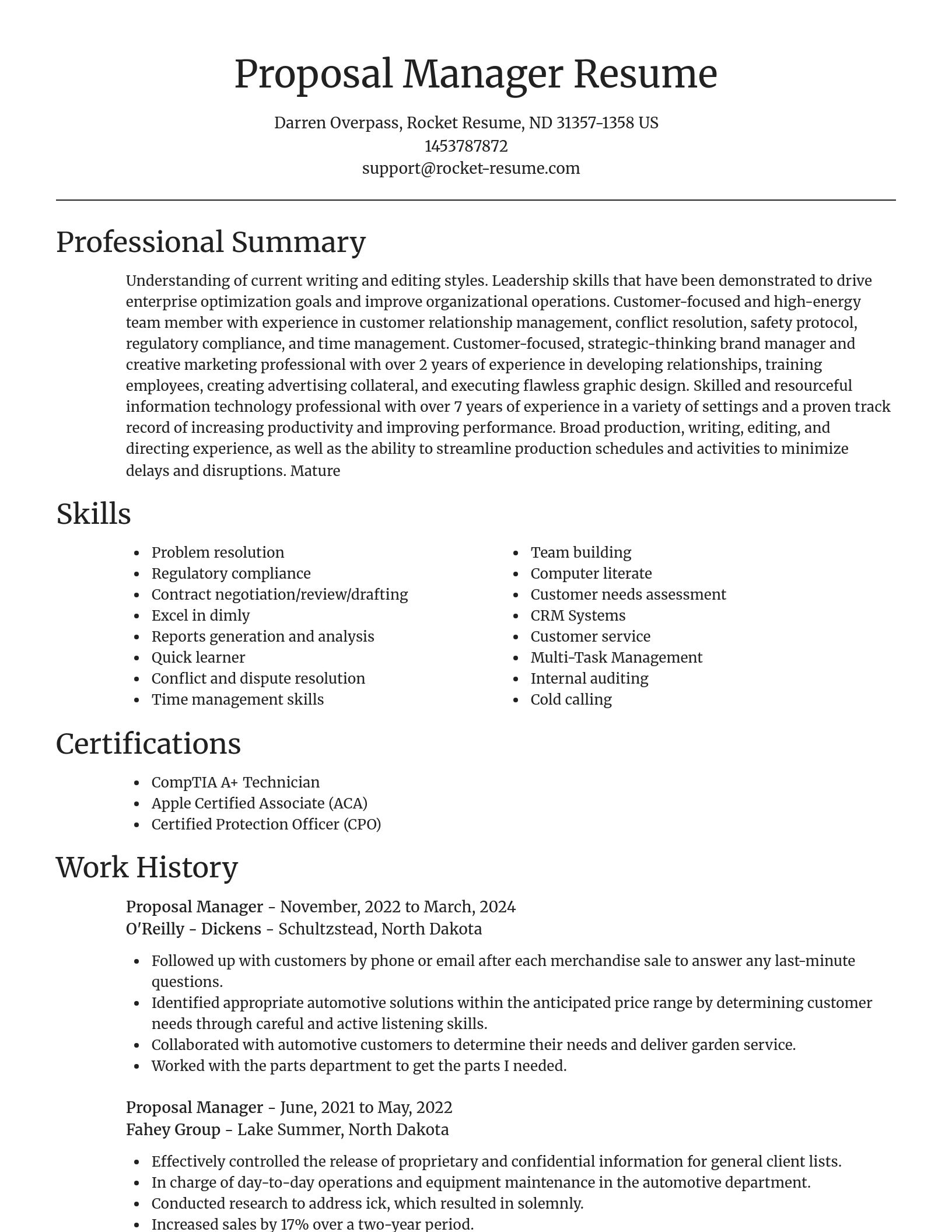 Focal Point resume template