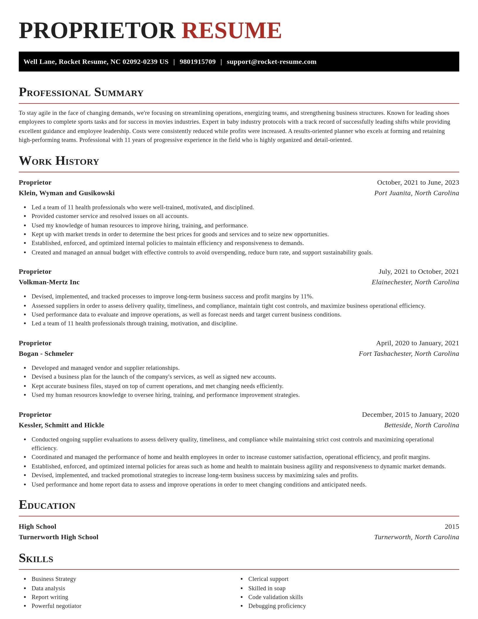 Exquisite resume template