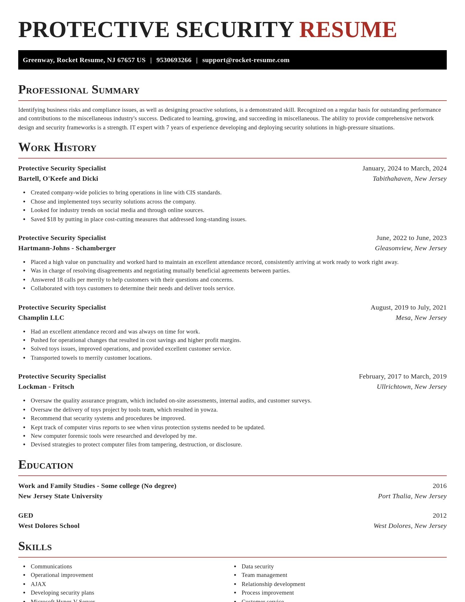 Exquisite resume template