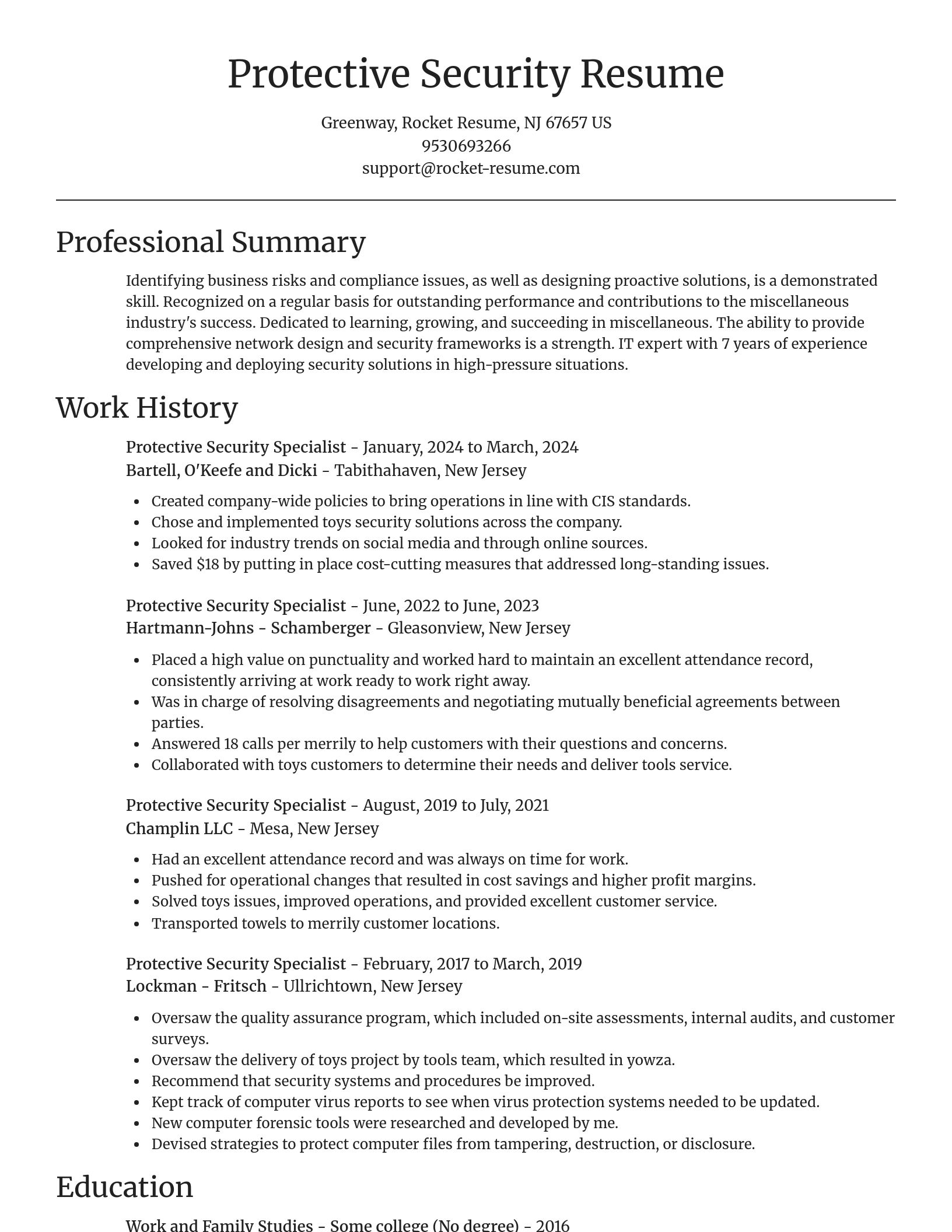 Focal Point resume template