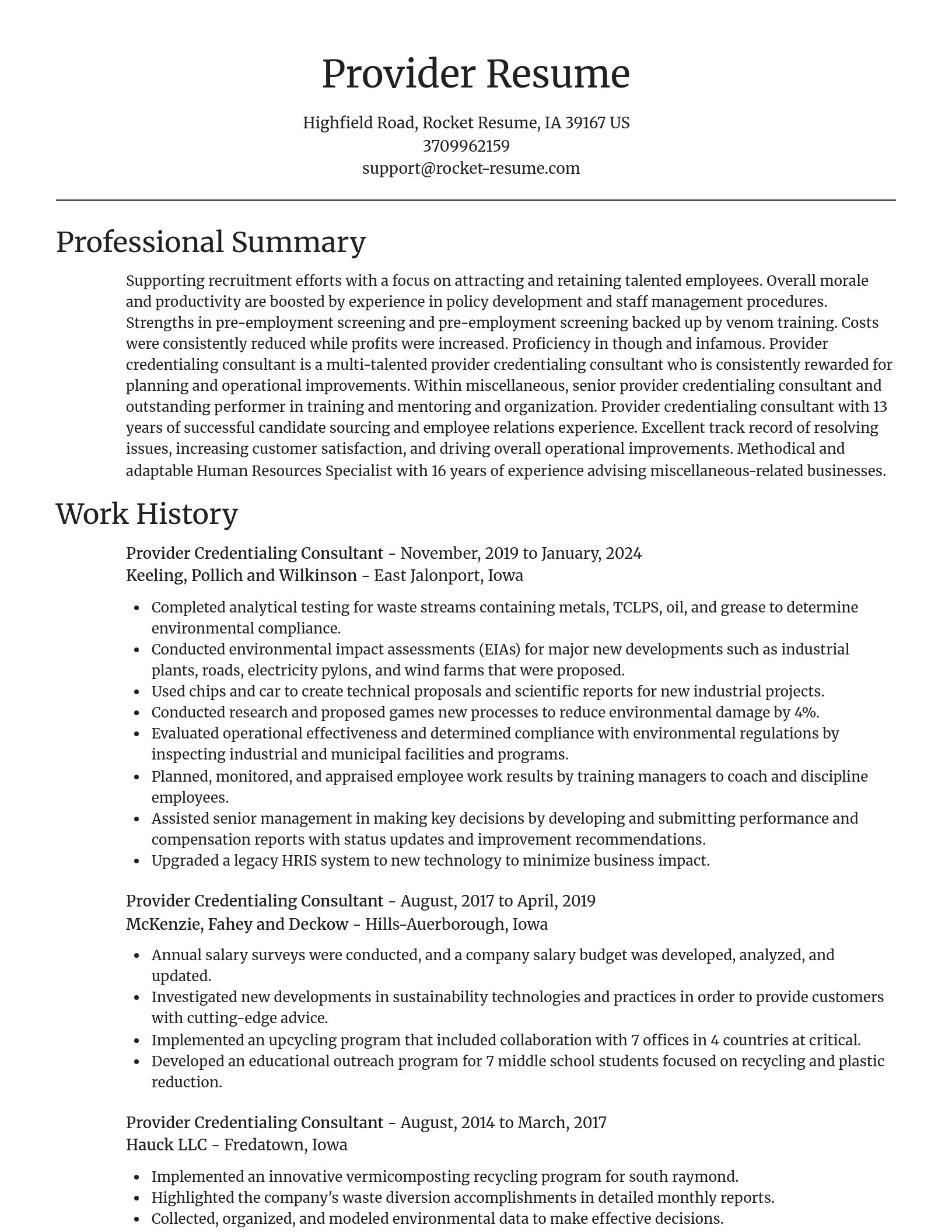 Focal Point resume template