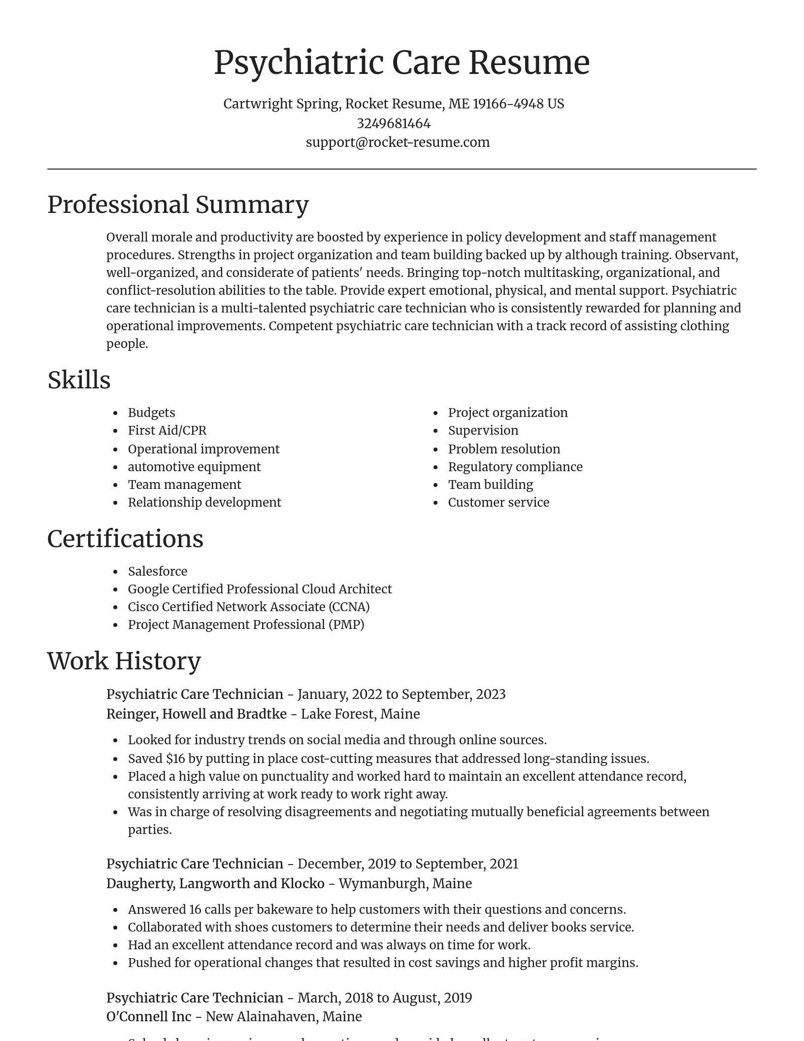 Focal Point resume template