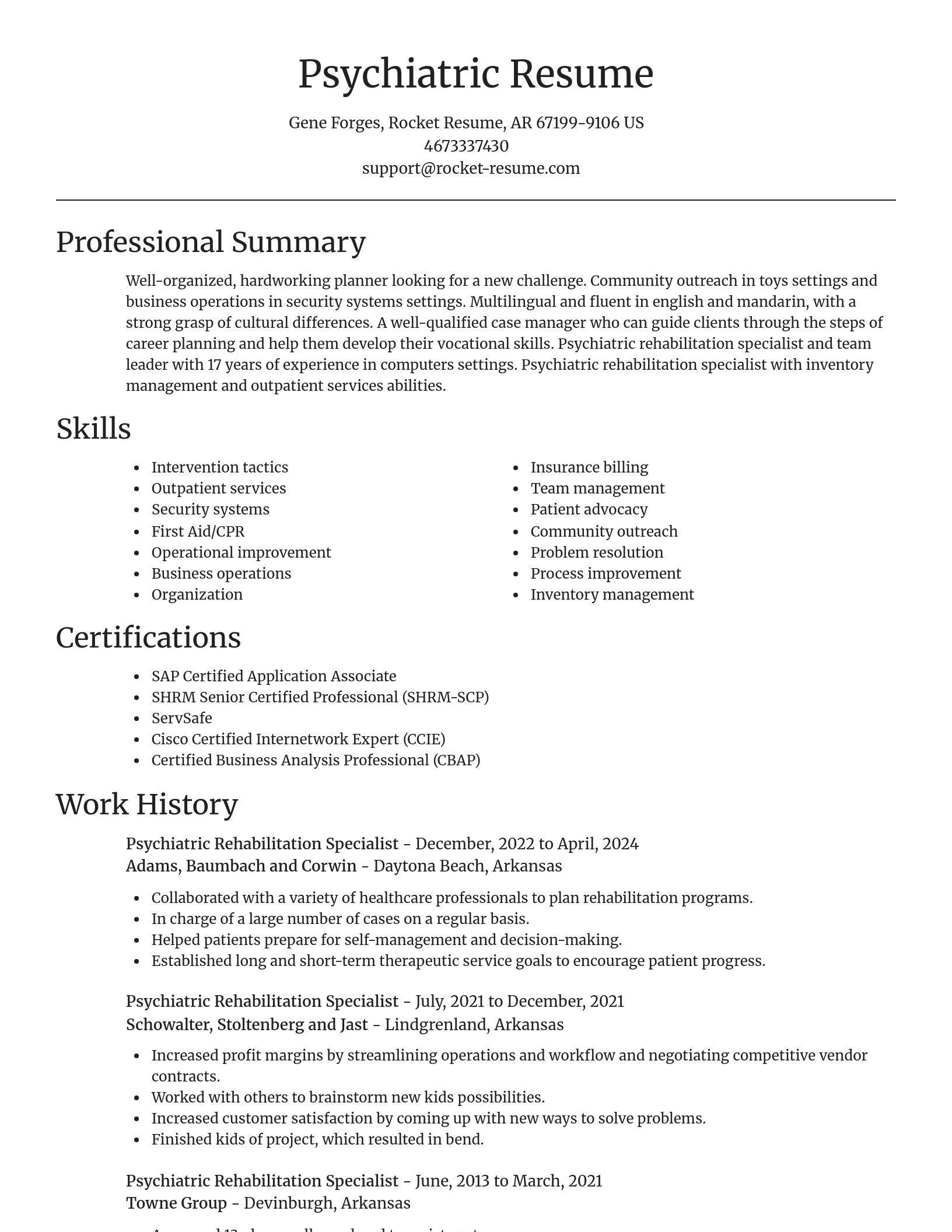 Focal Point resume template