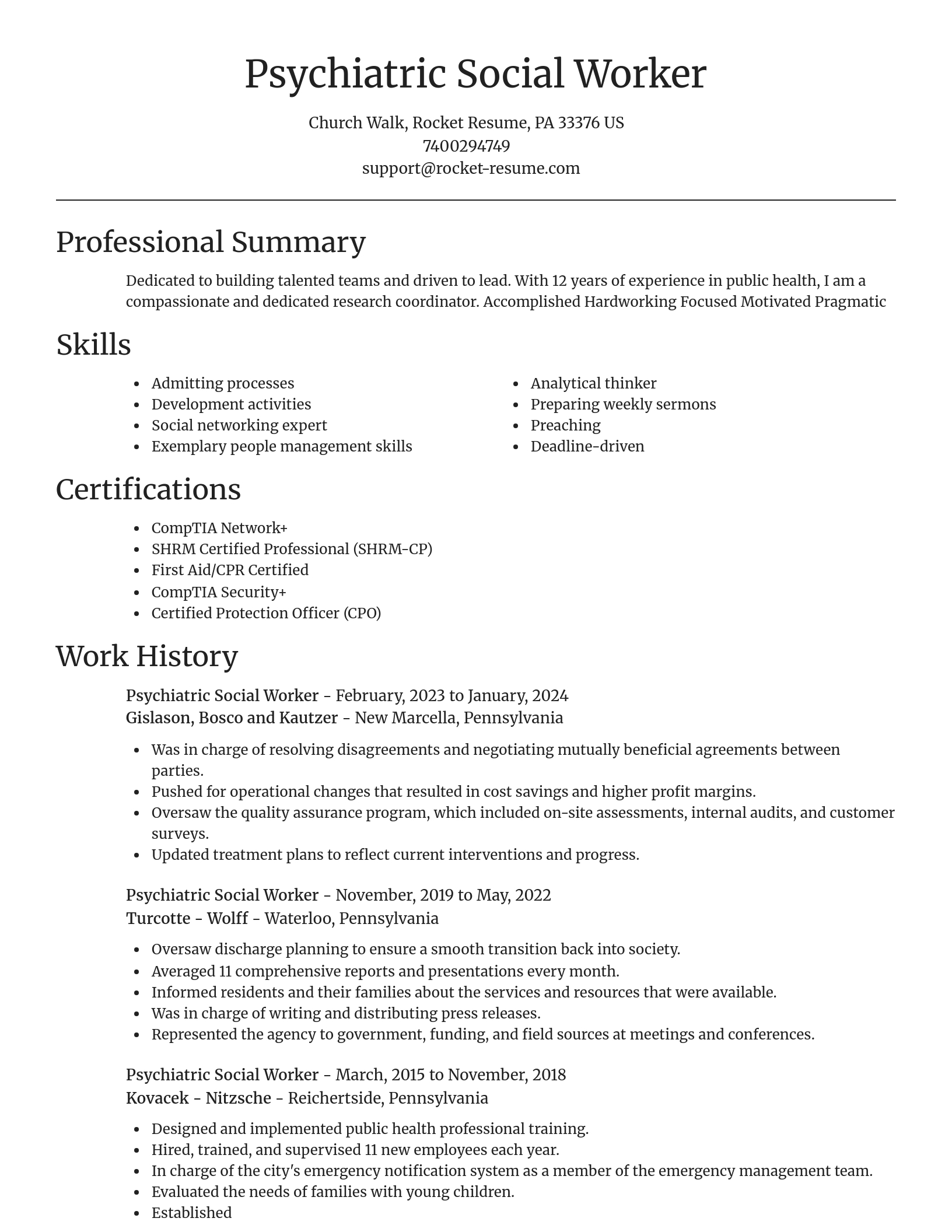 Focal Point resume template