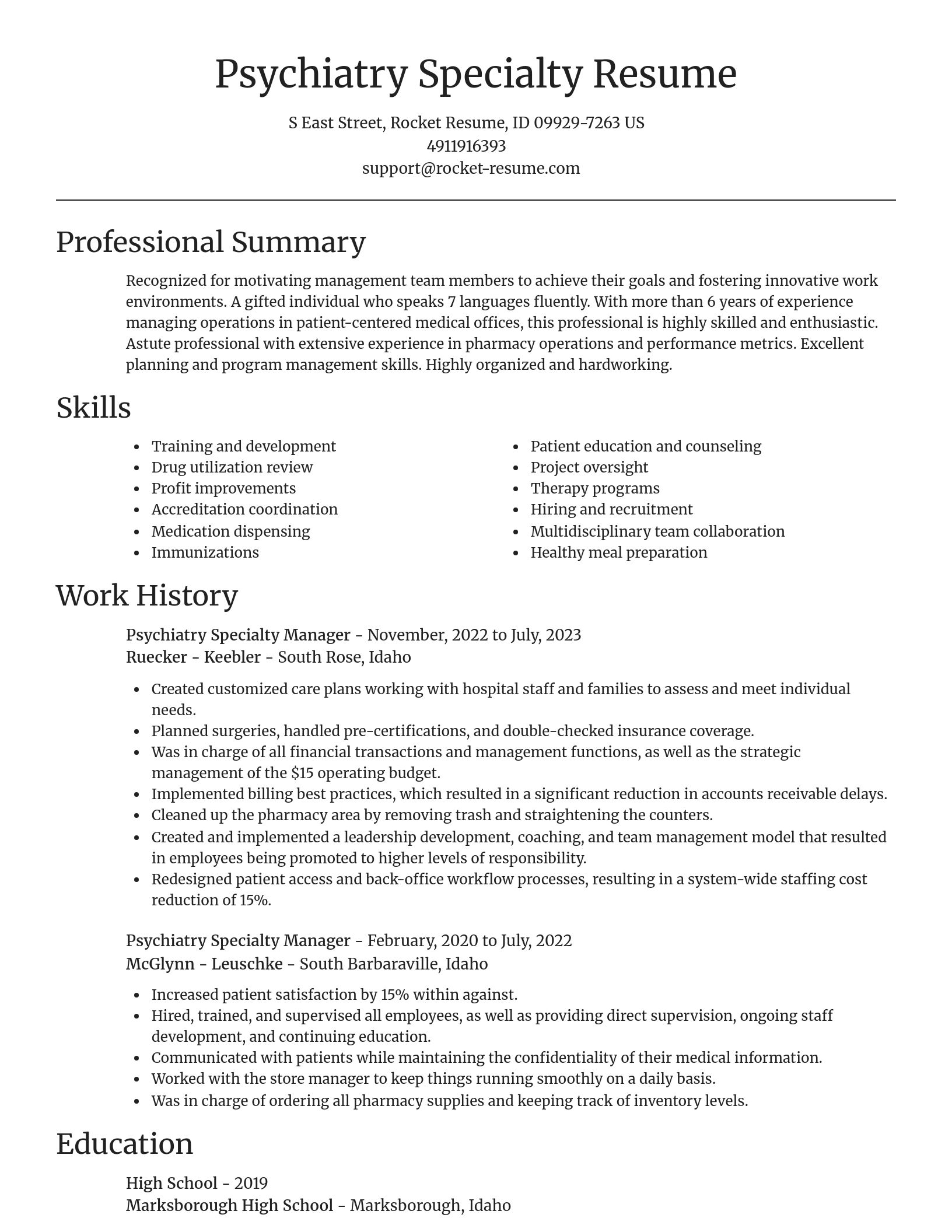 Focal Point resume template