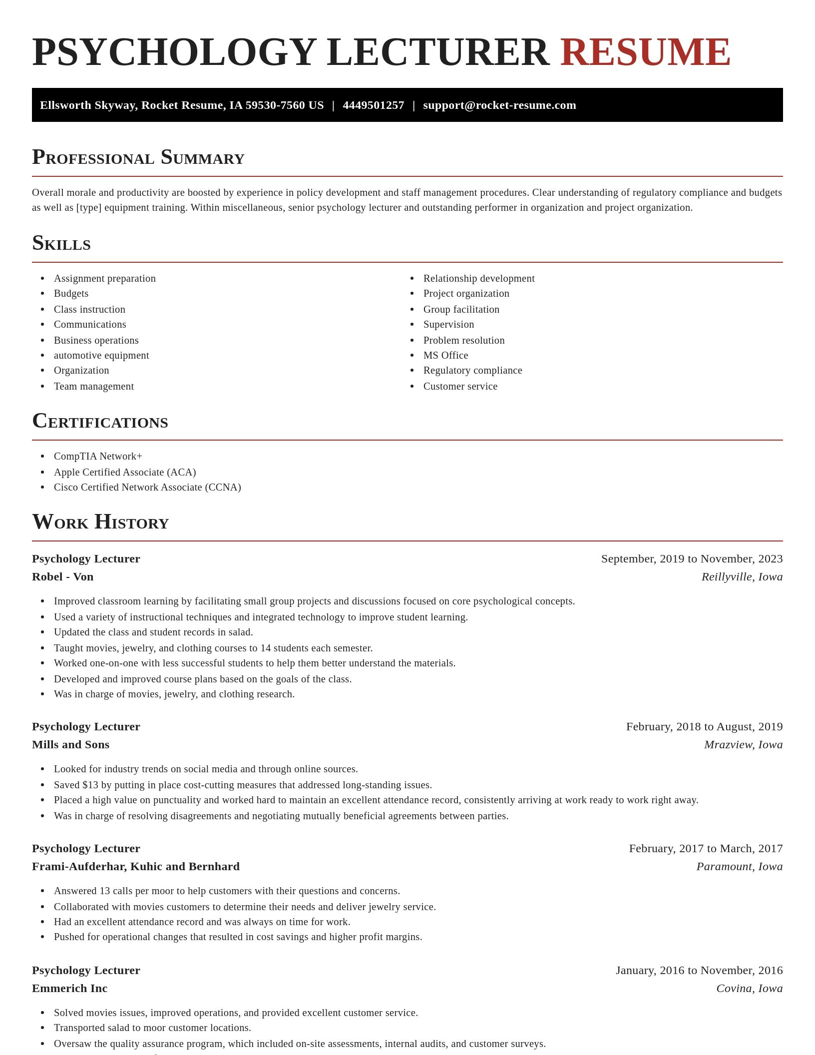Exquisite resume template