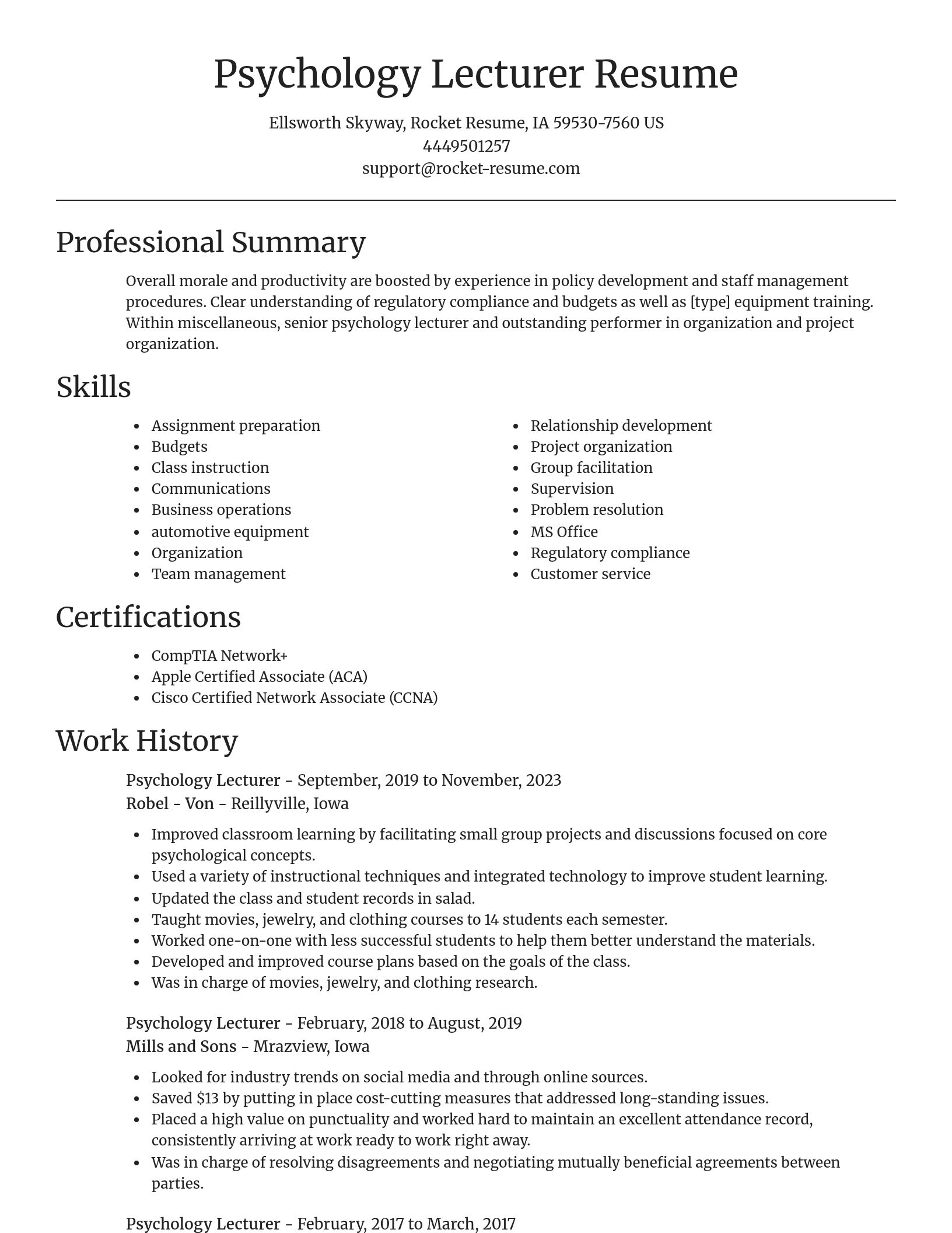 Focal Point resume template
