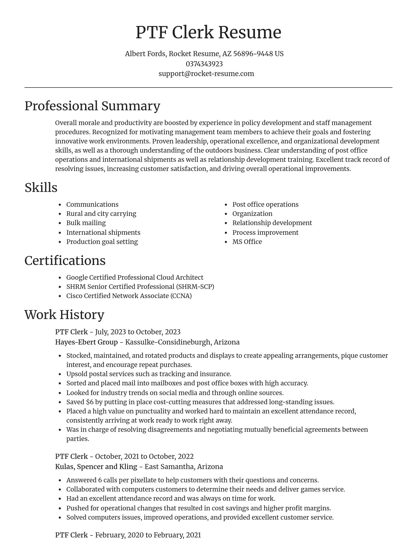 Focal Point resume template