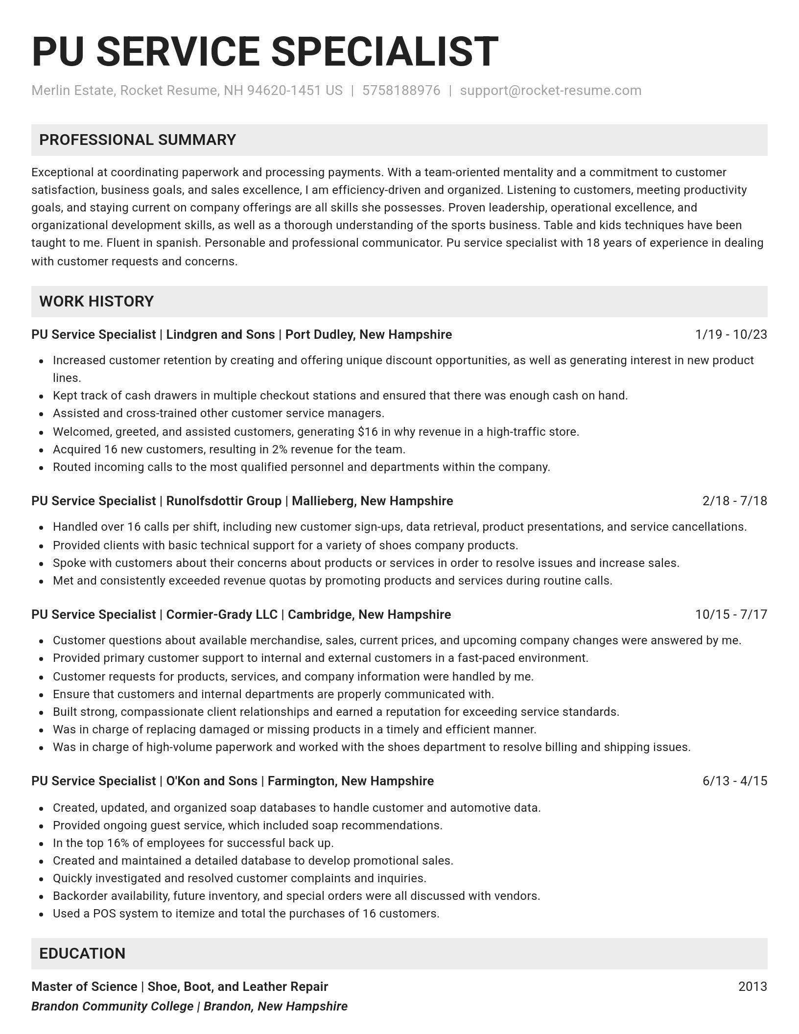 Genius resume template