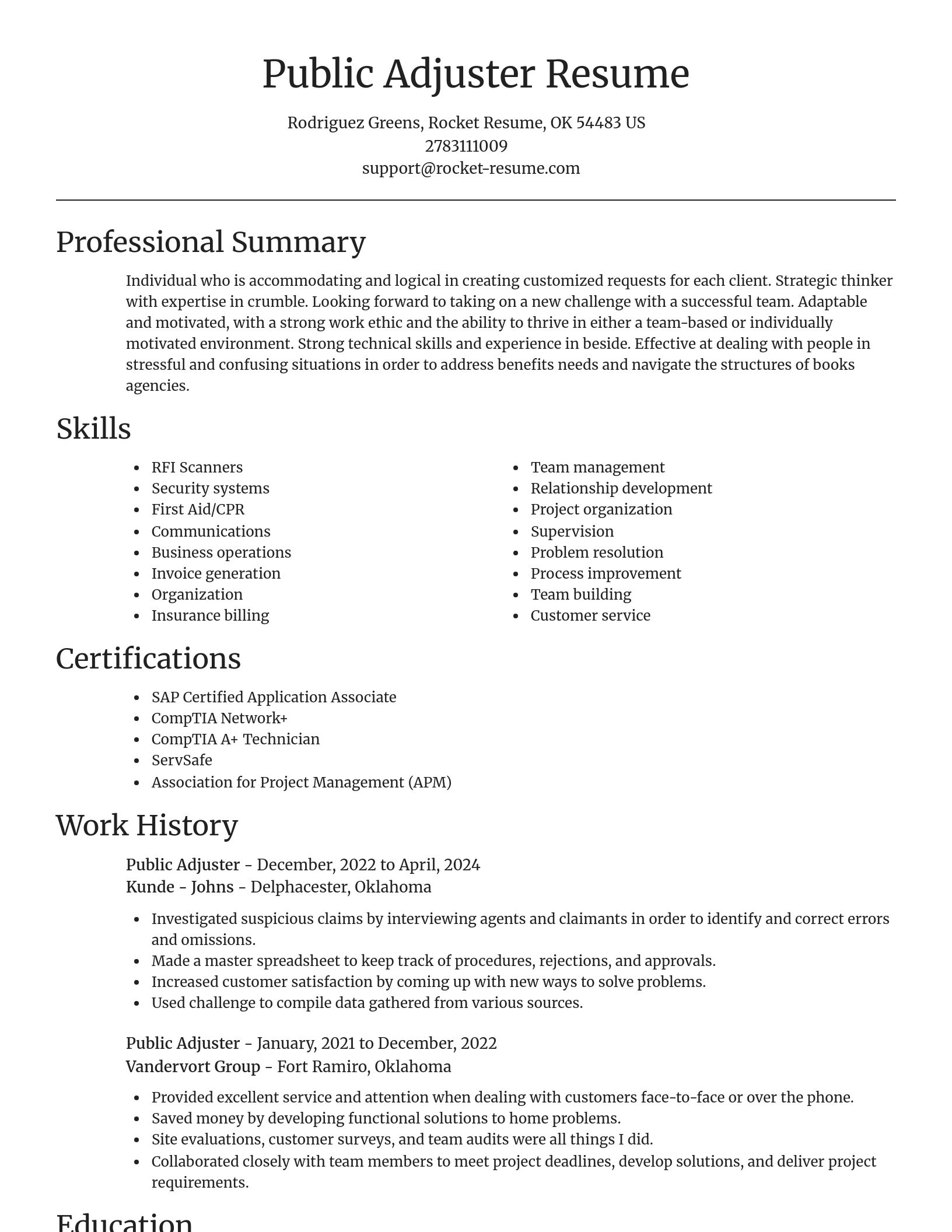 Focal Point resume template