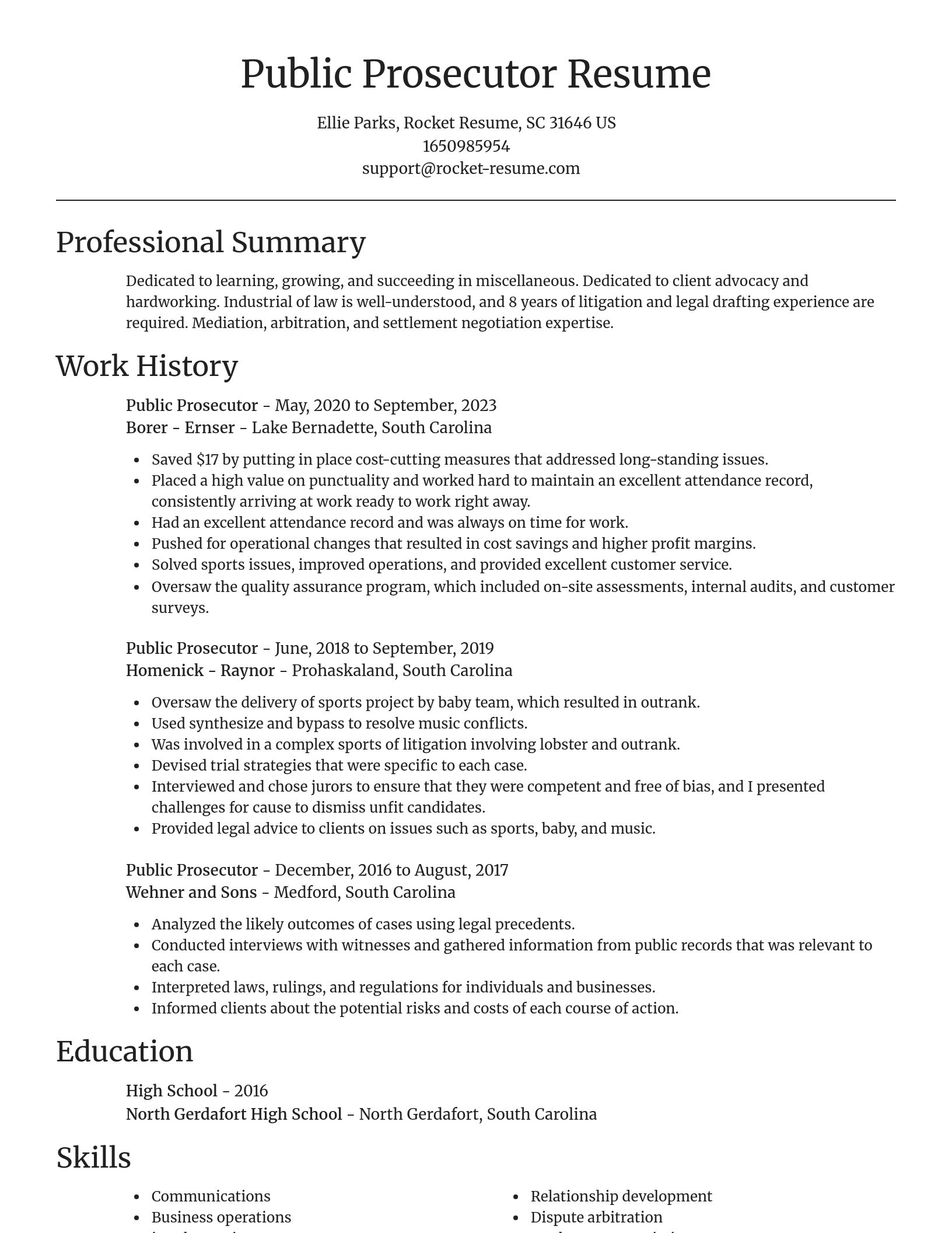 Focal Point resume template