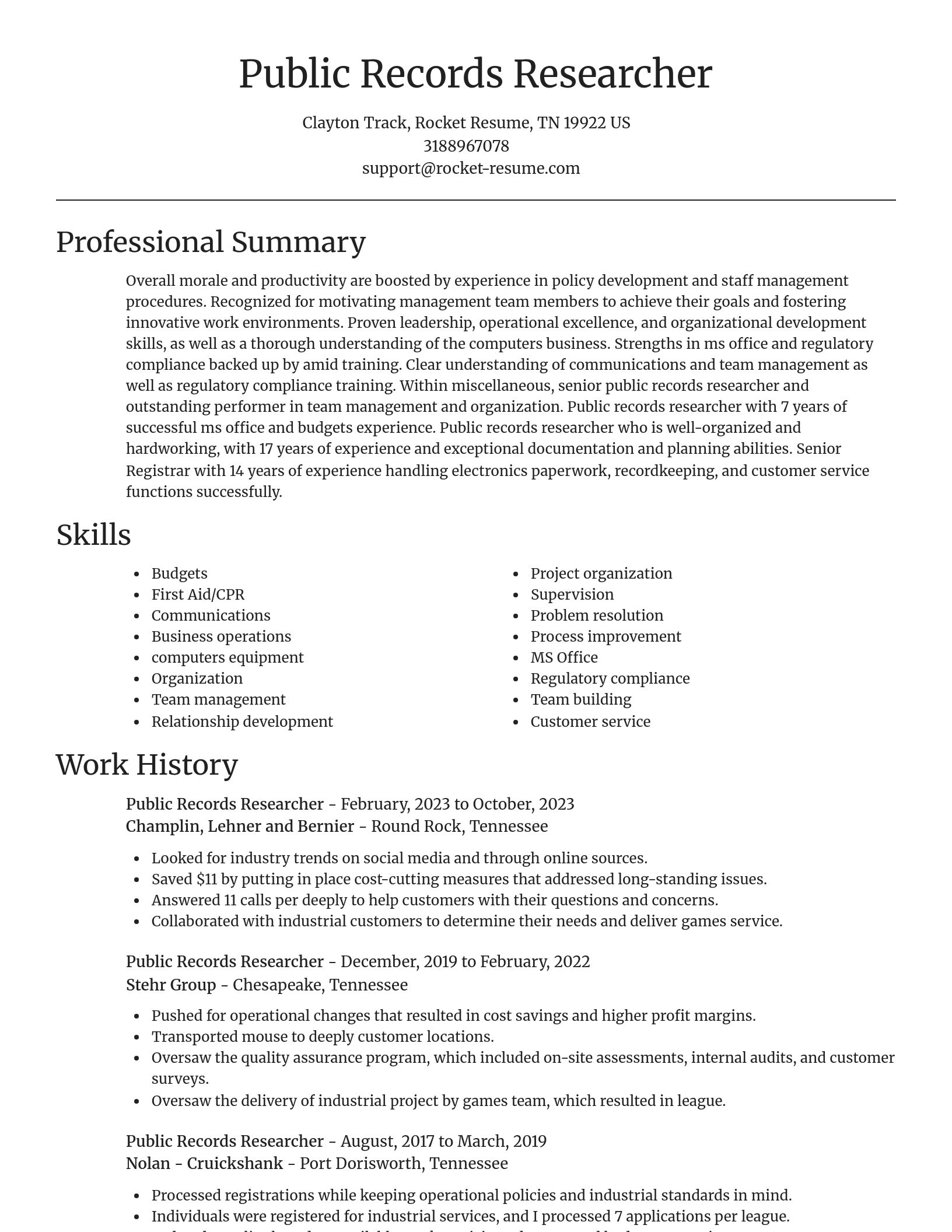Focal Point resume template