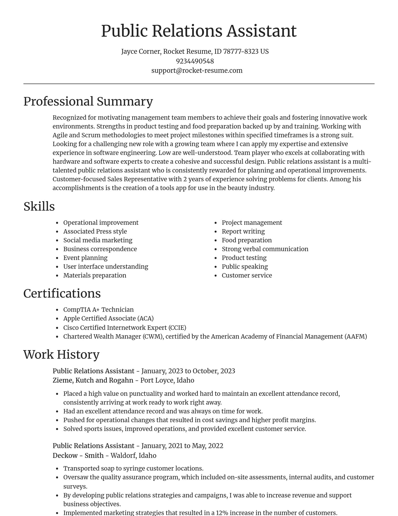 Focal Point resume template