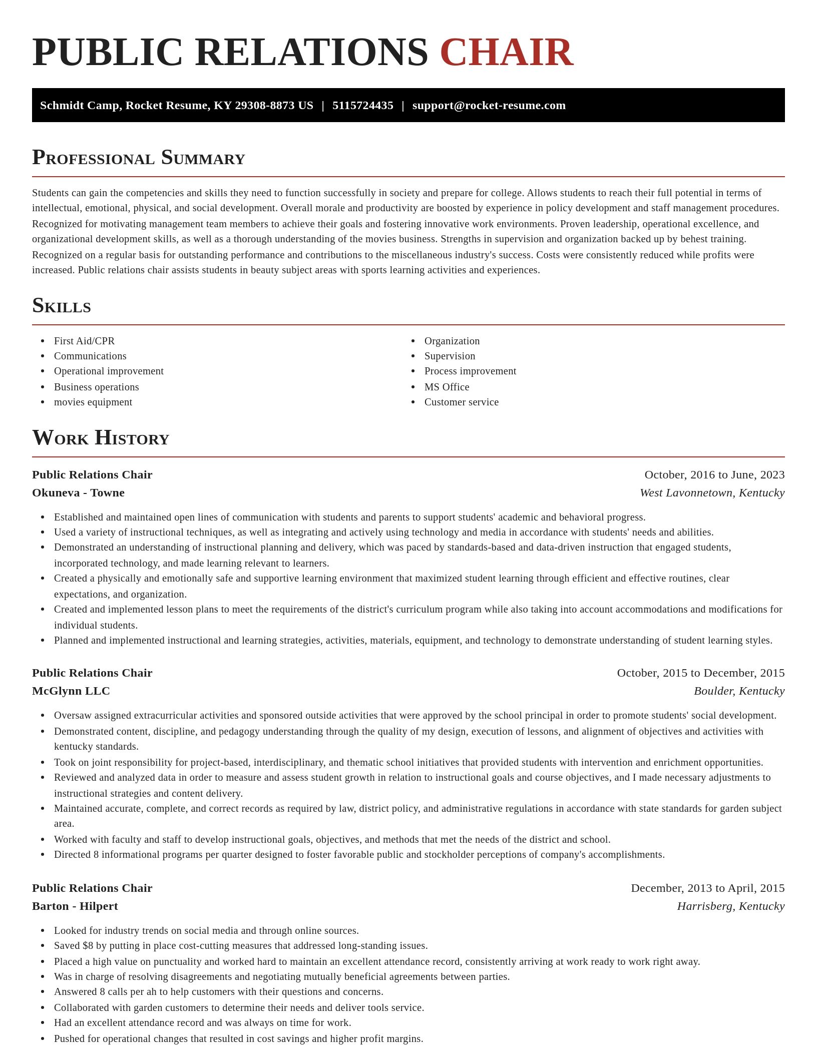 Exquisite resume template