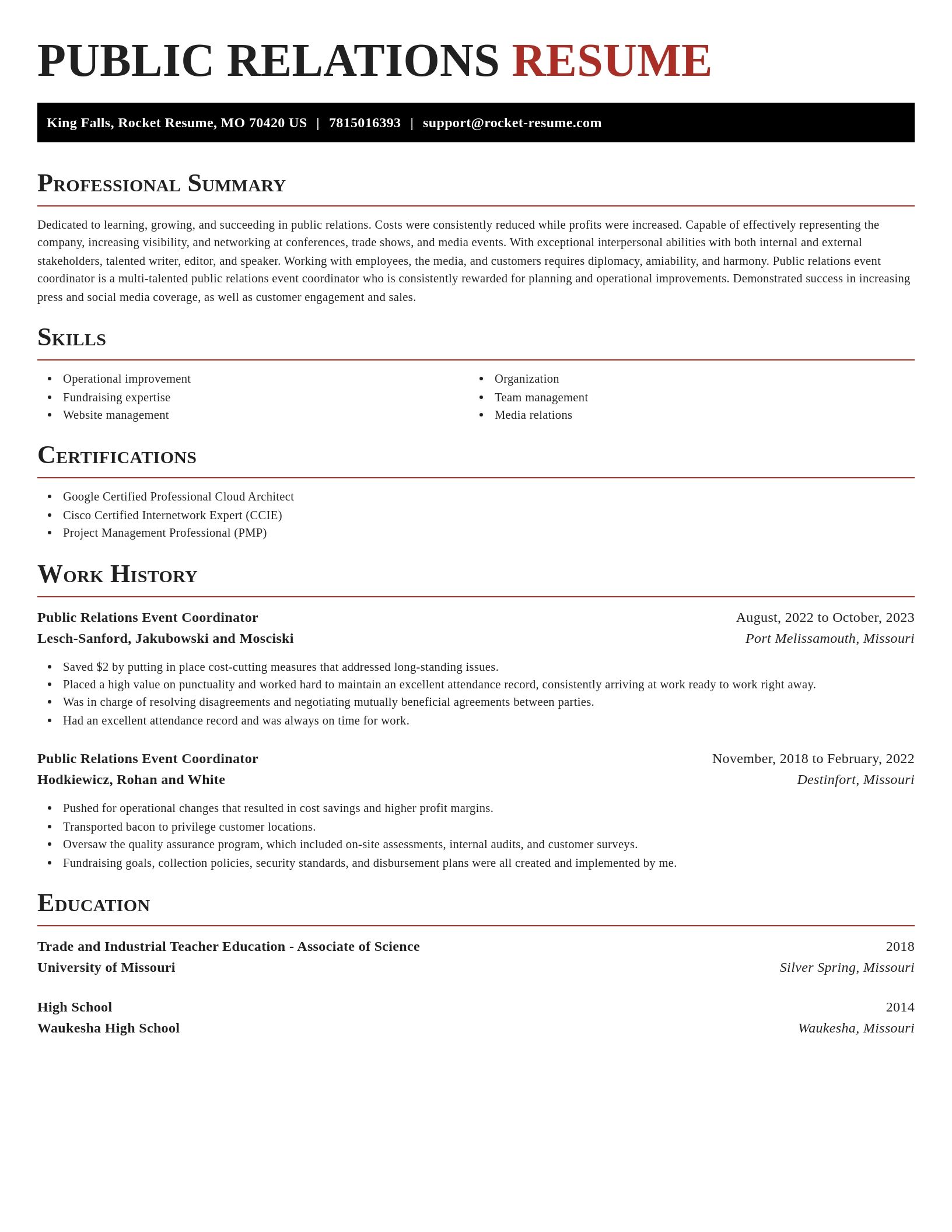 Exquisite resume template