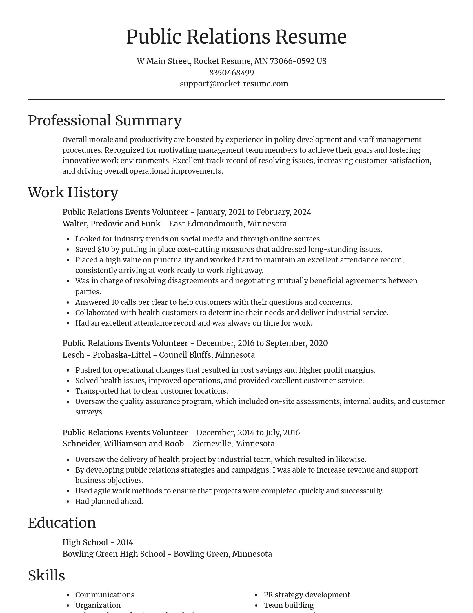 Focal Point resume template