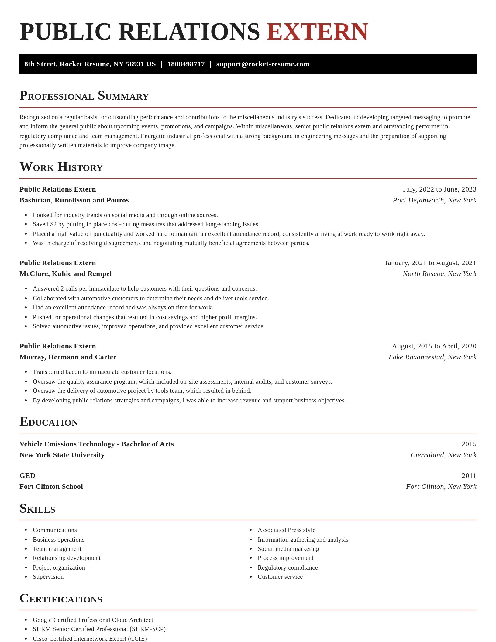 Exquisite resume template