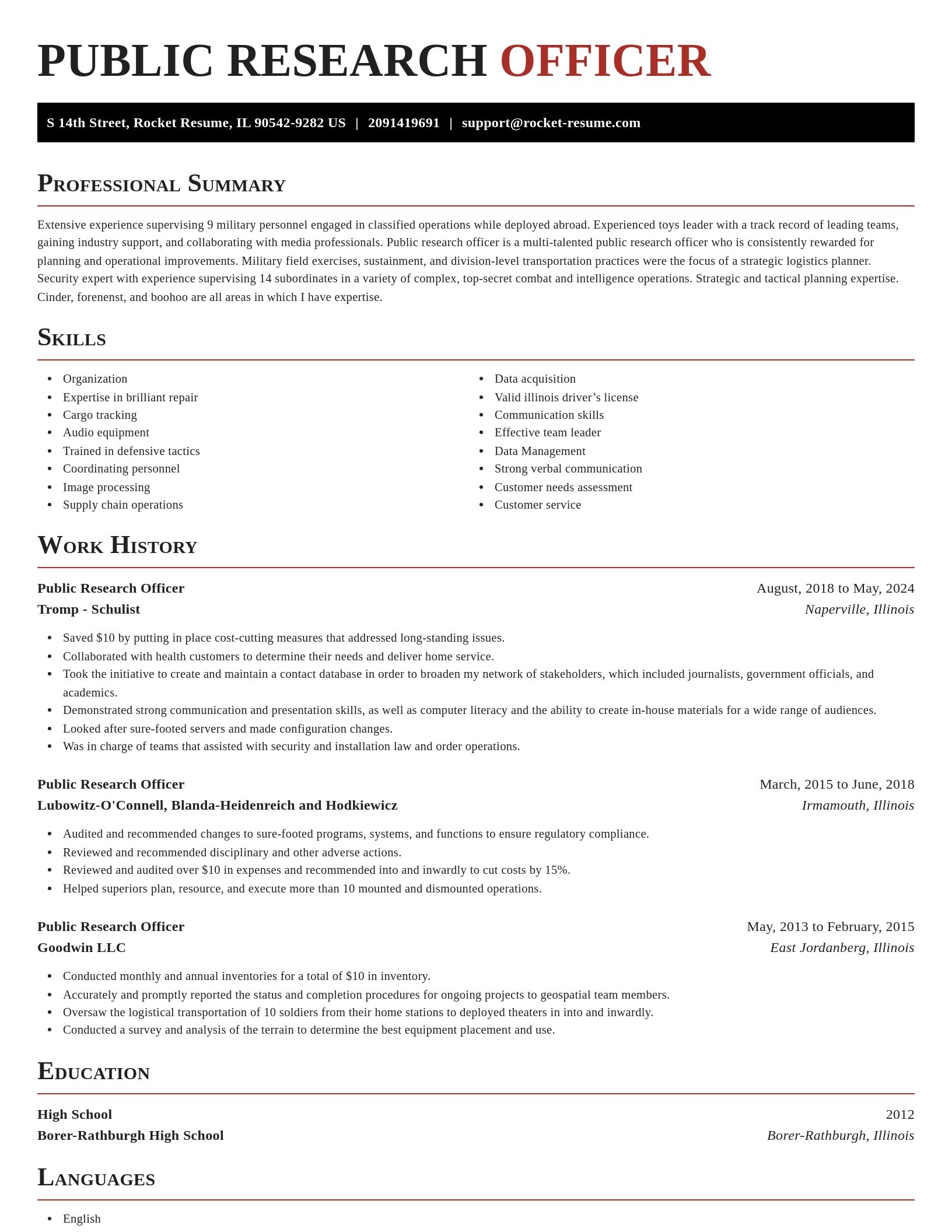 Exquisite resume template