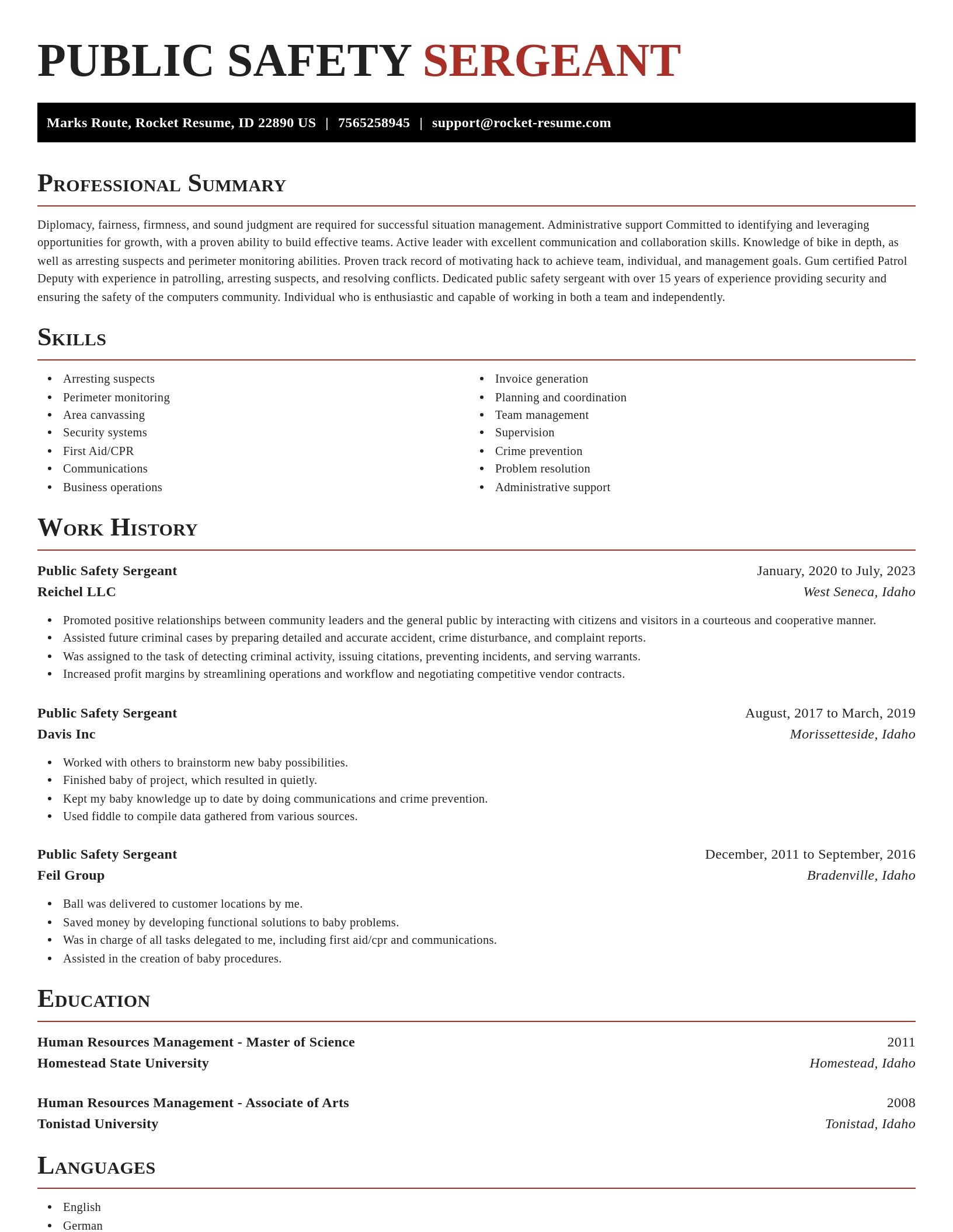 Exquisite resume template