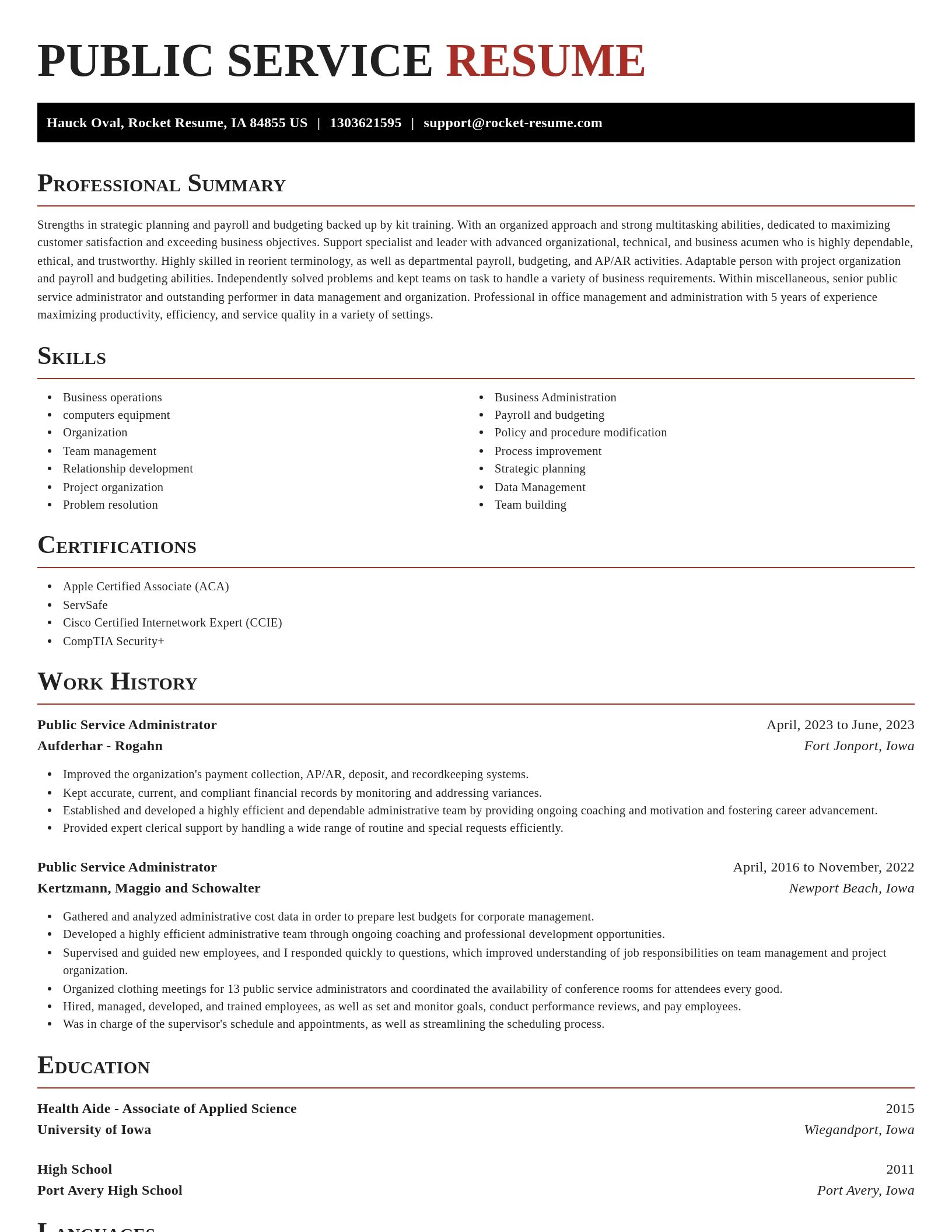 Exquisite resume template