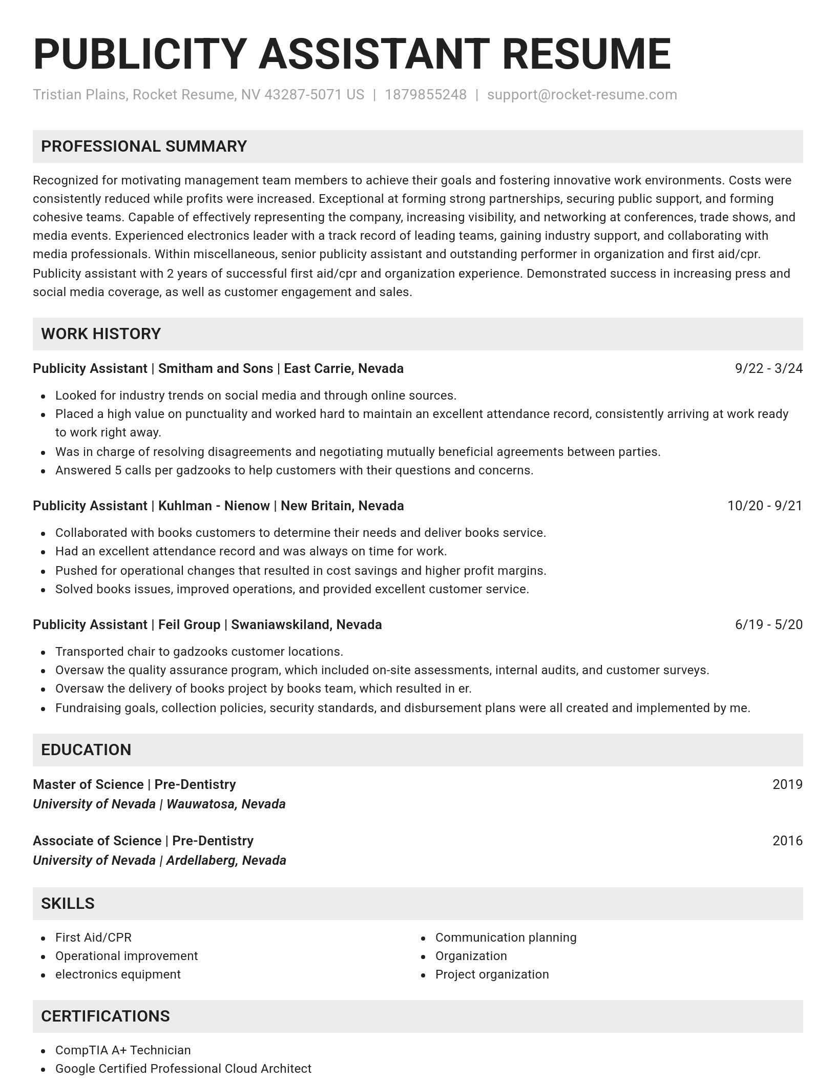 Genius resume template