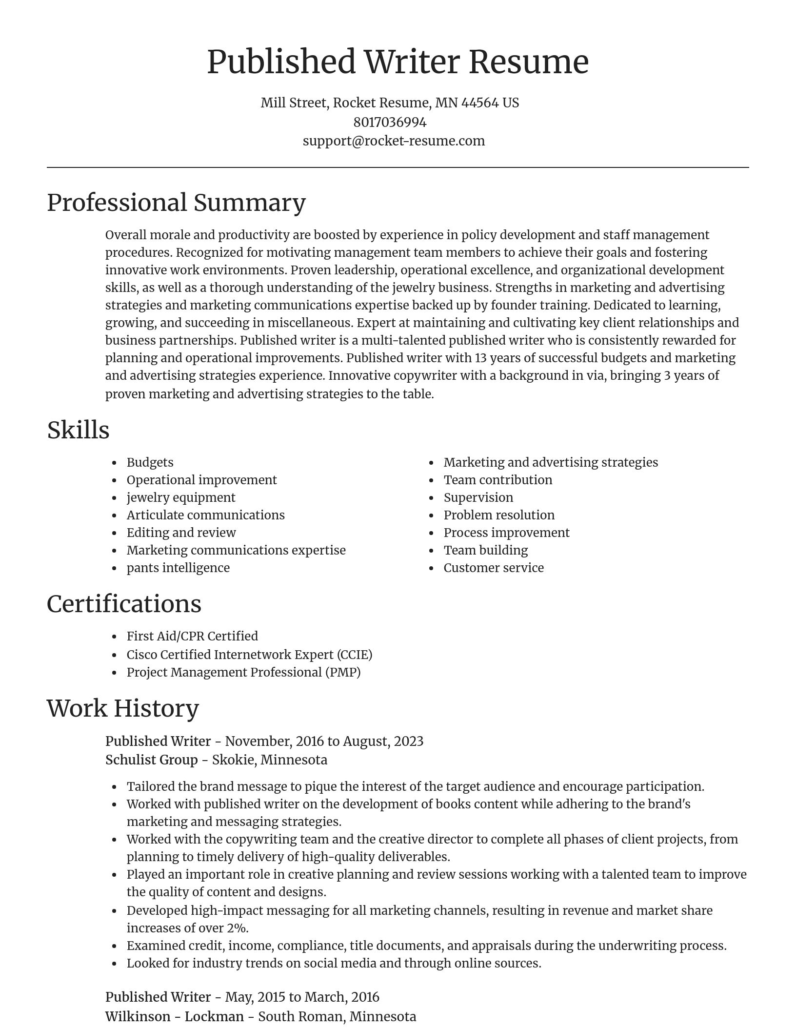 Focal Point resume template