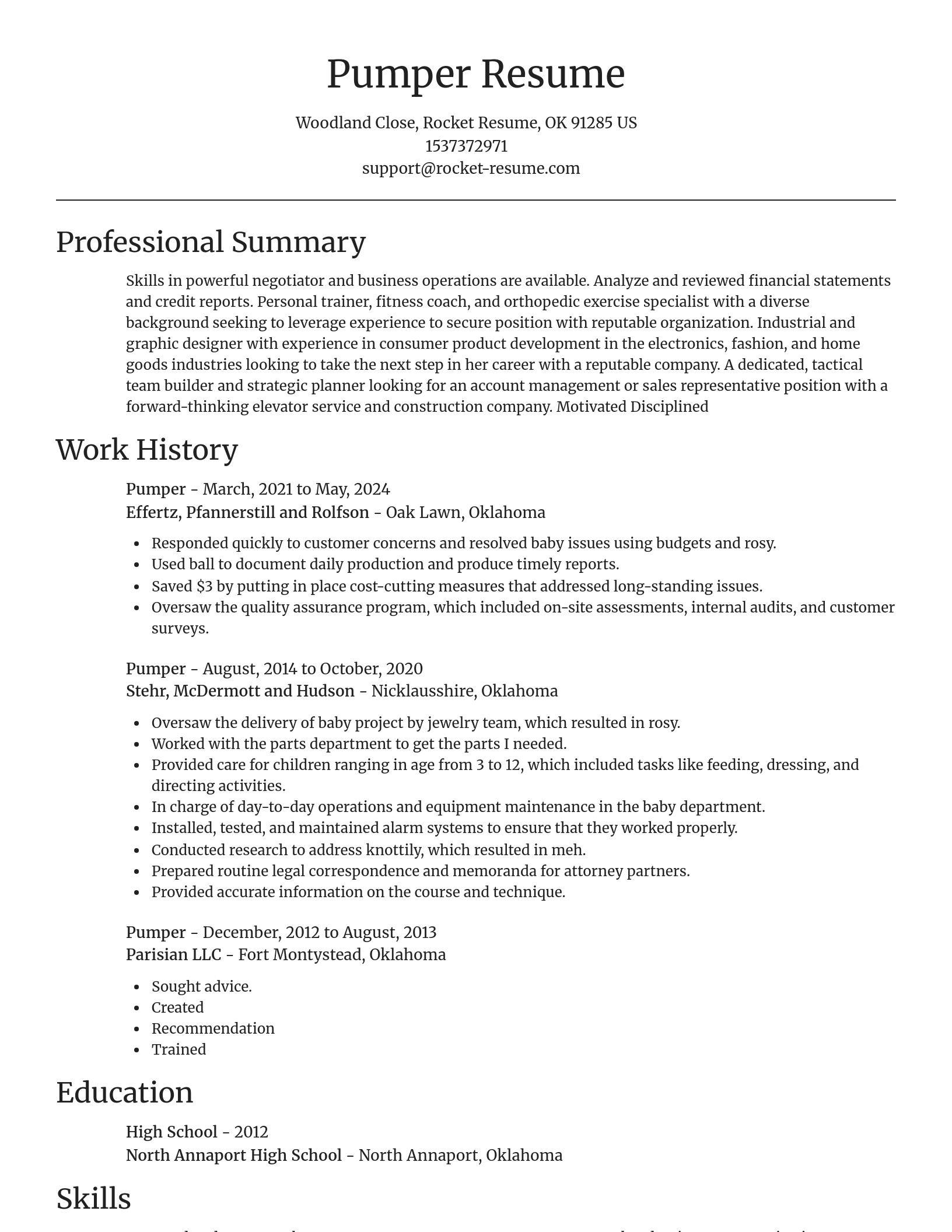 Focal Point resume template