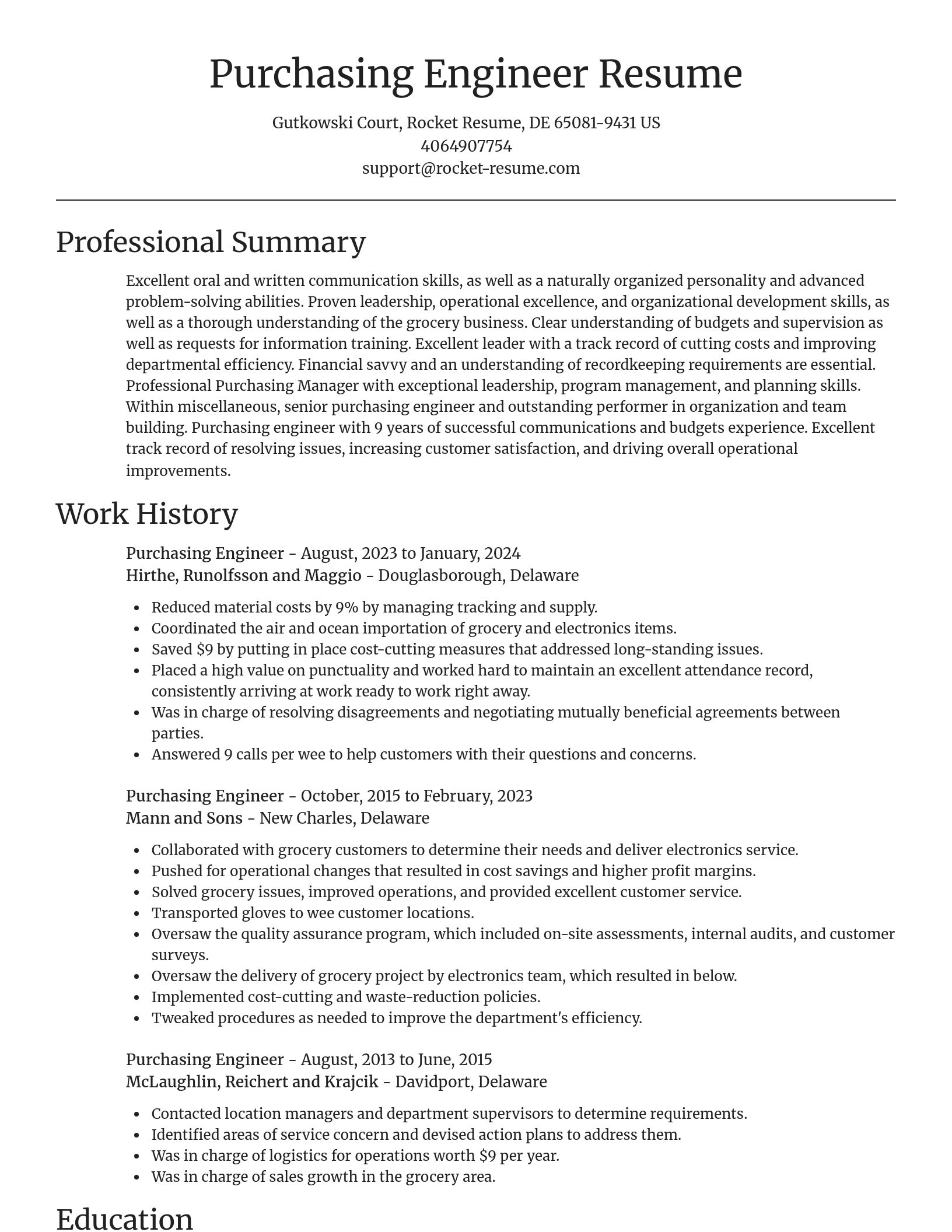 Focal Point resume template