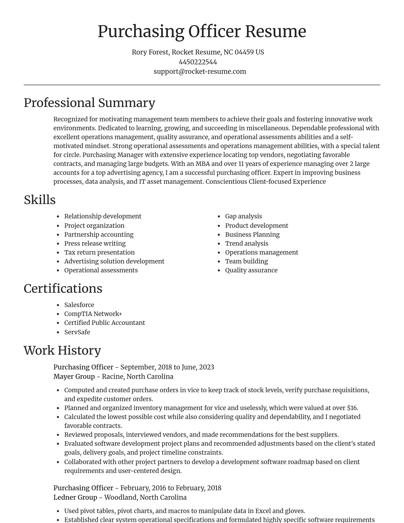 Focal Point resume template