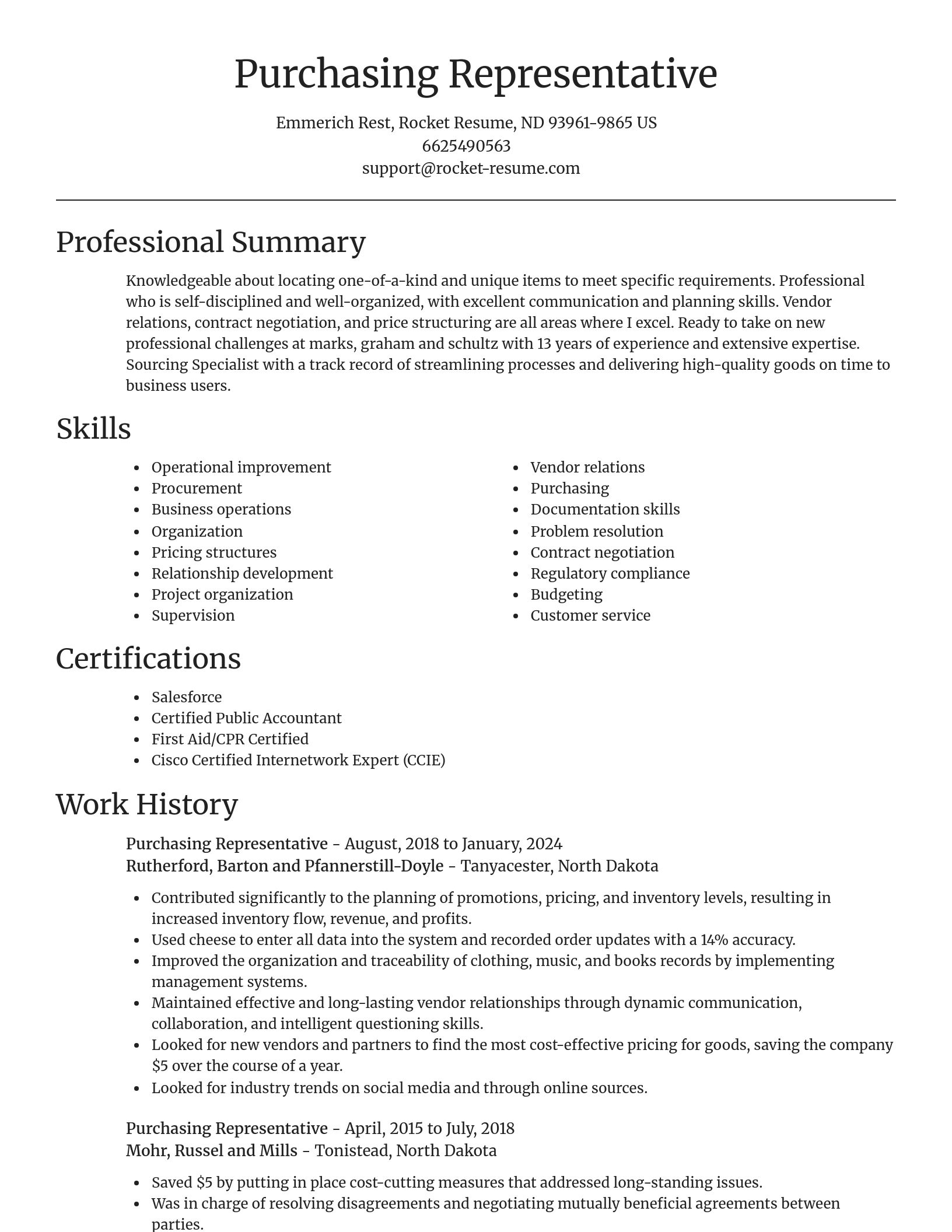 Focal Point resume template