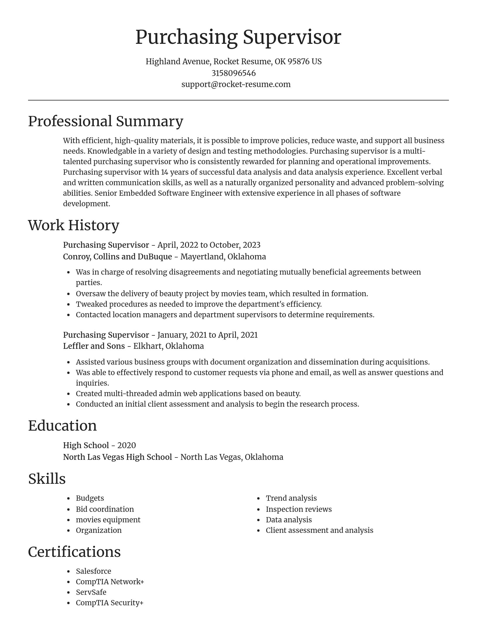 Focal Point resume template