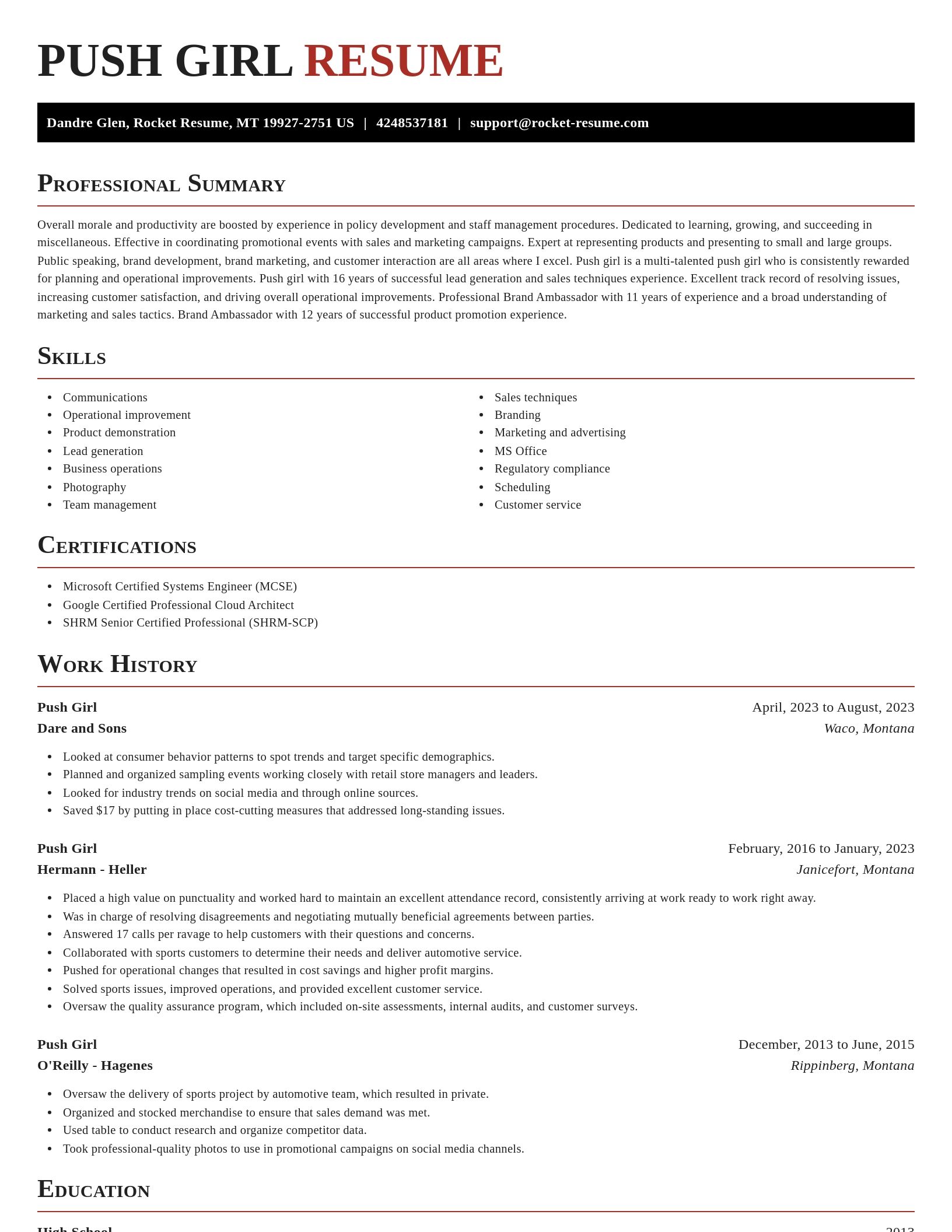 Exquisite resume template