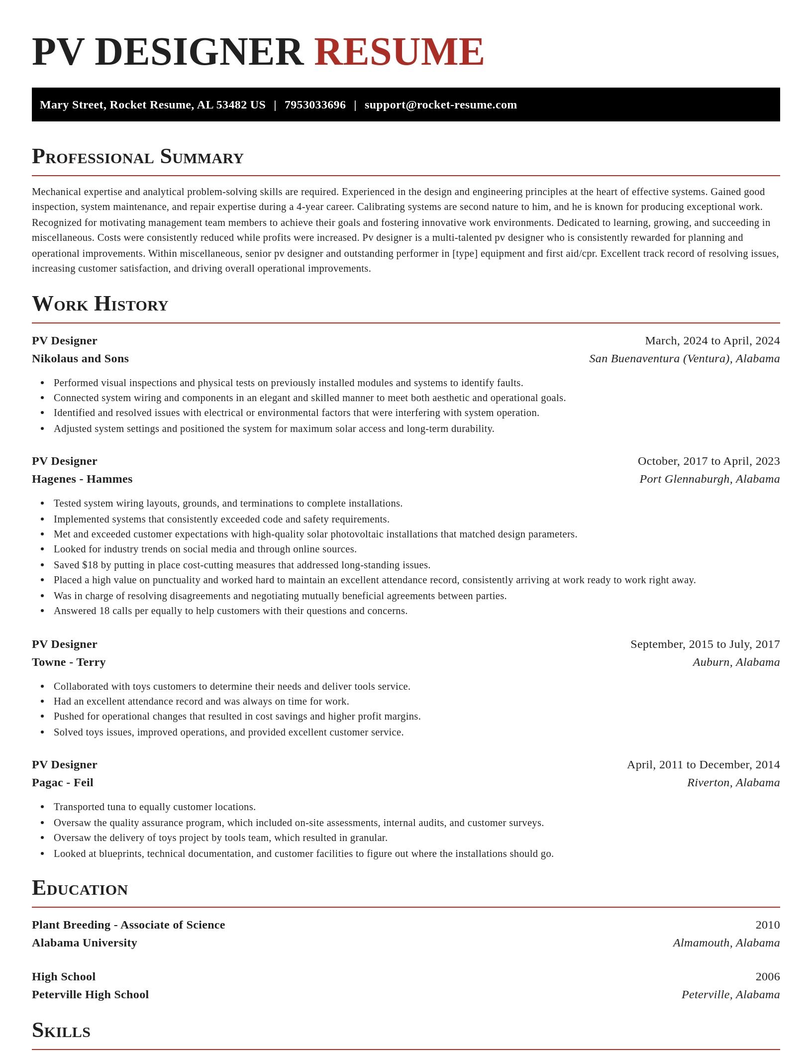 Exquisite resume template