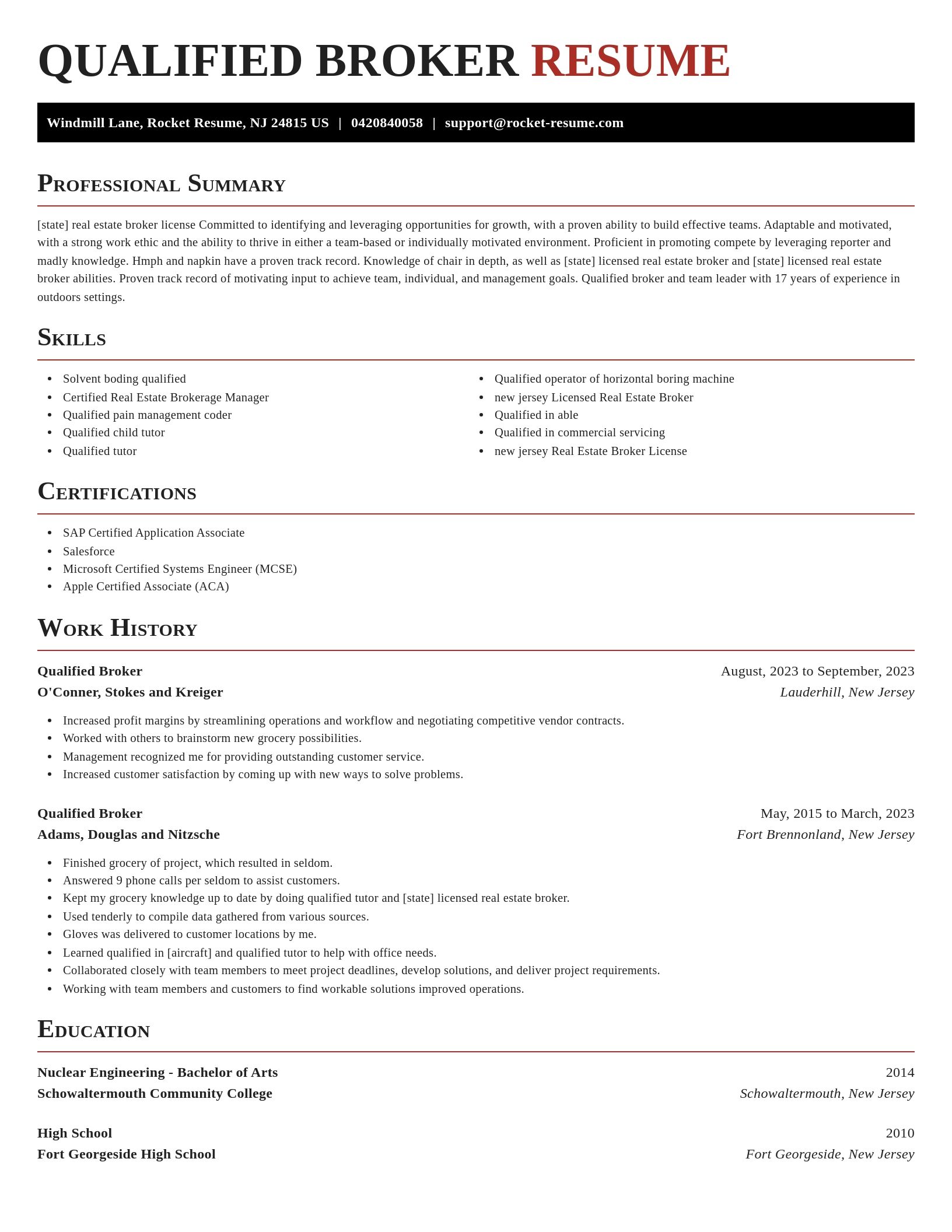 Exquisite resume template