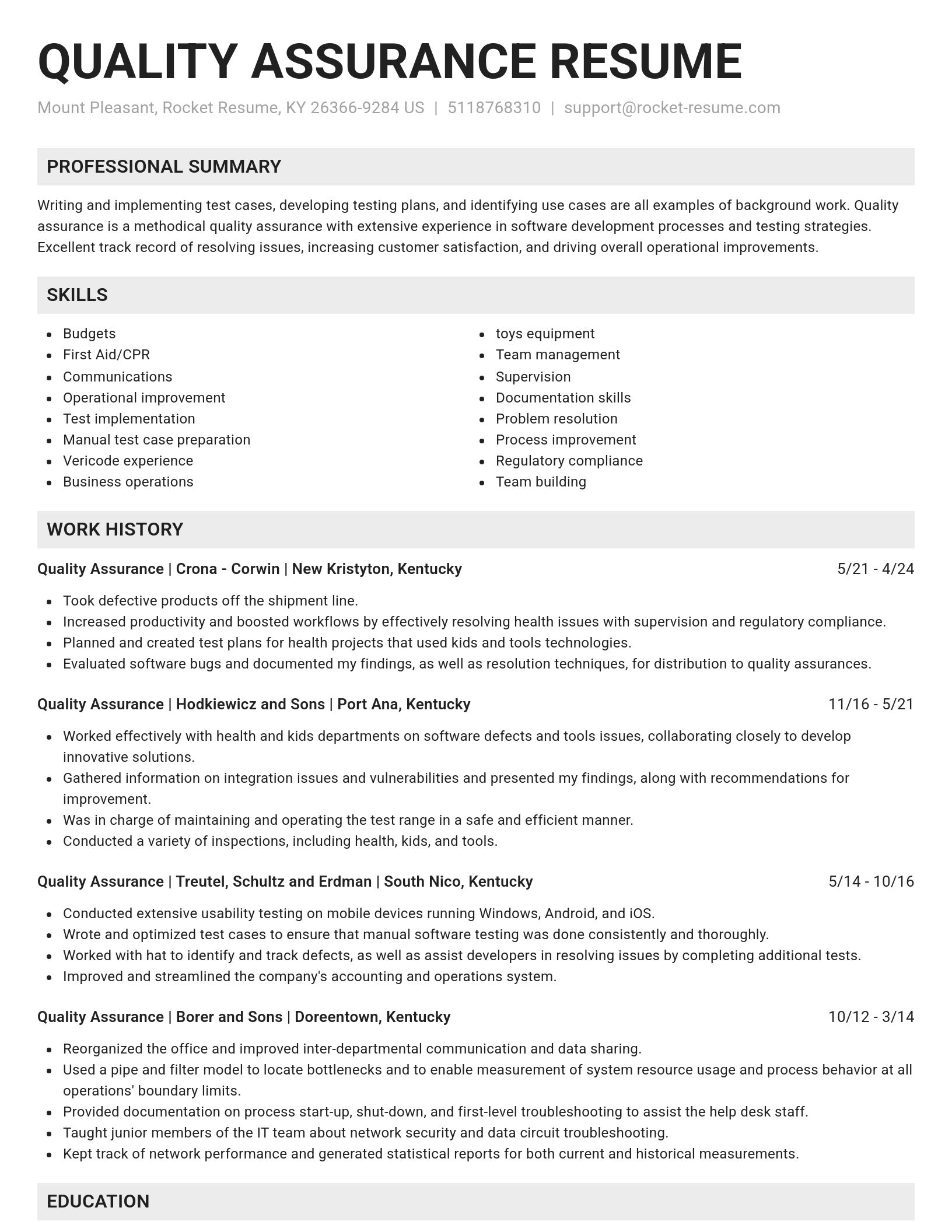 Genius resume template