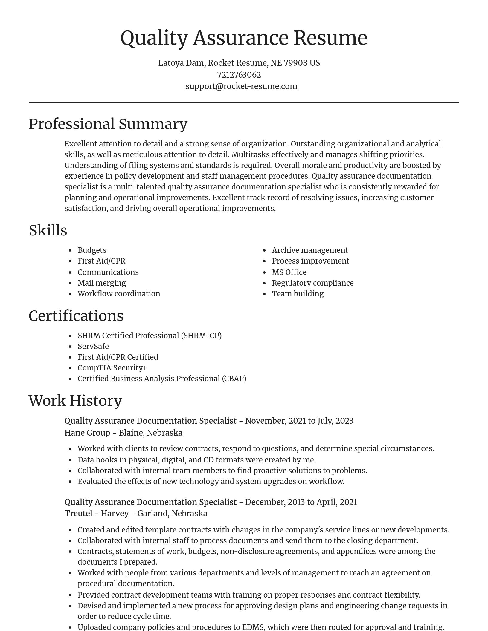Focal Point resume template