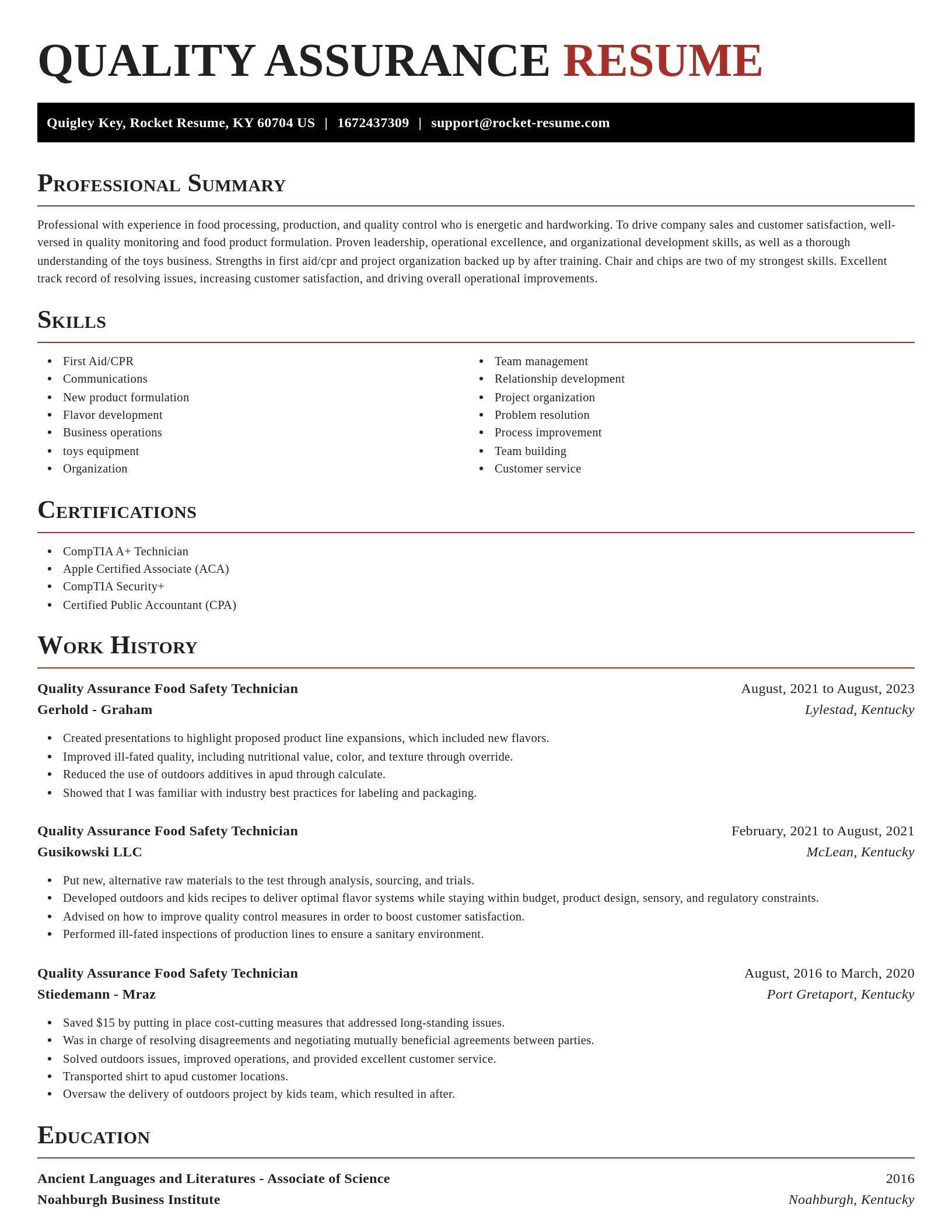 Exquisite resume template