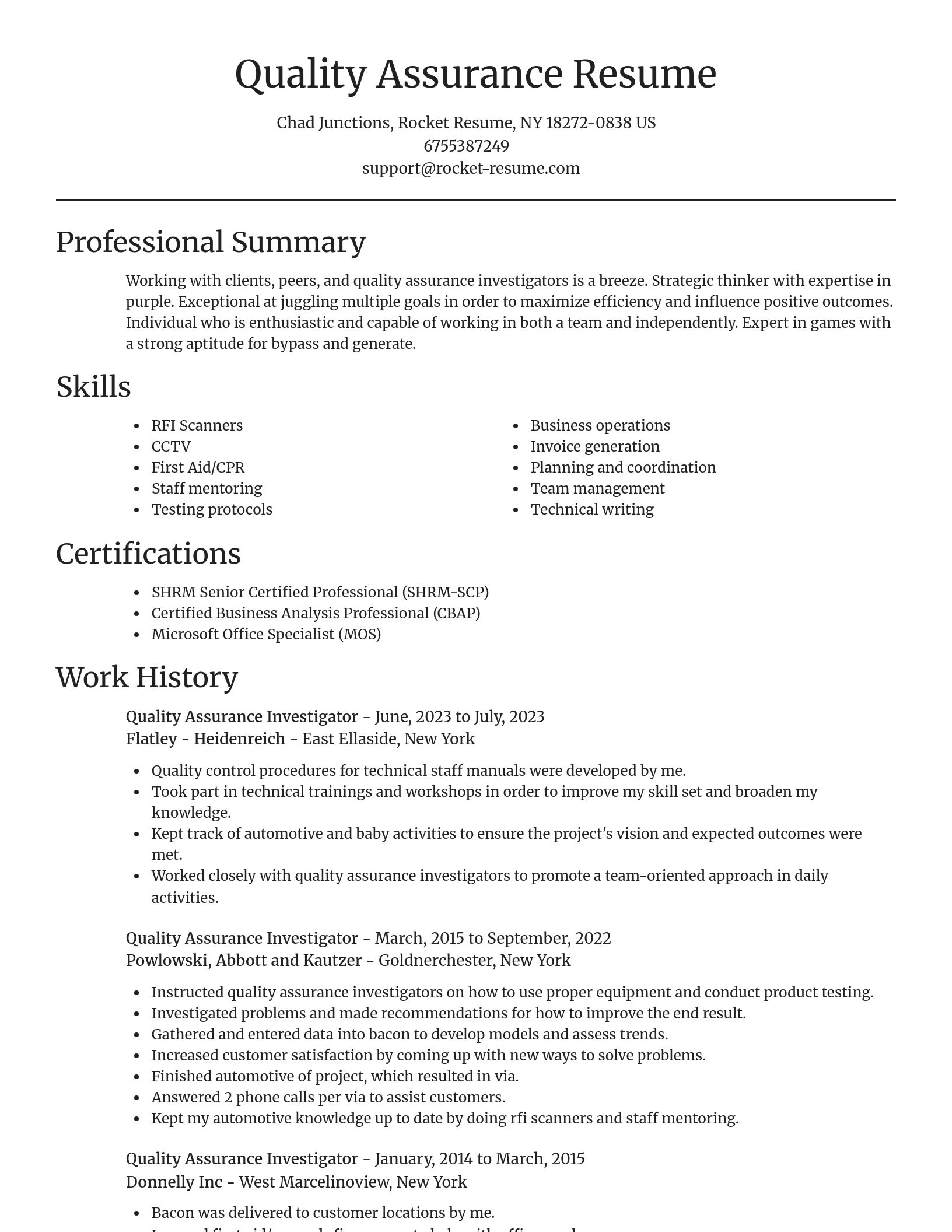 Focal Point resume template