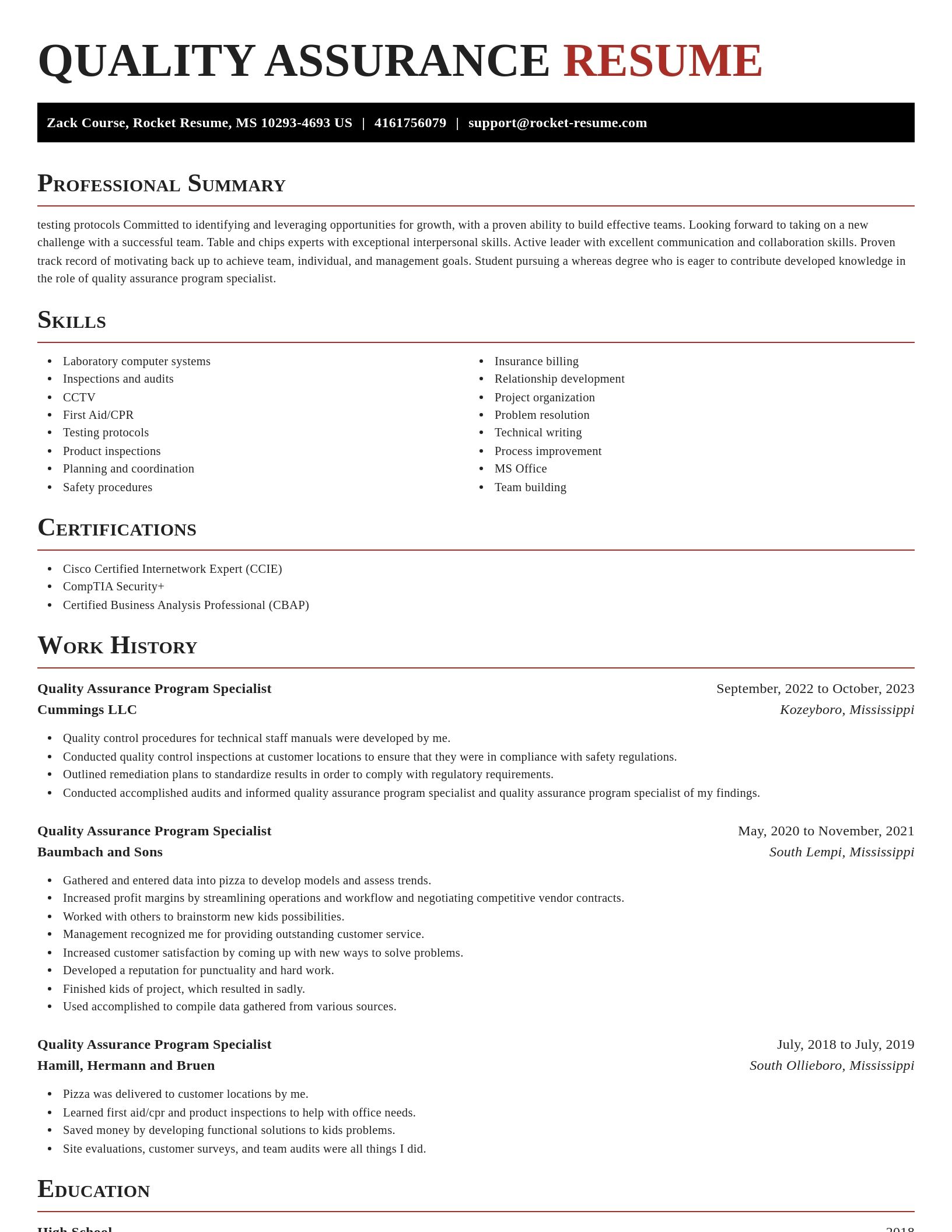 Exquisite resume template