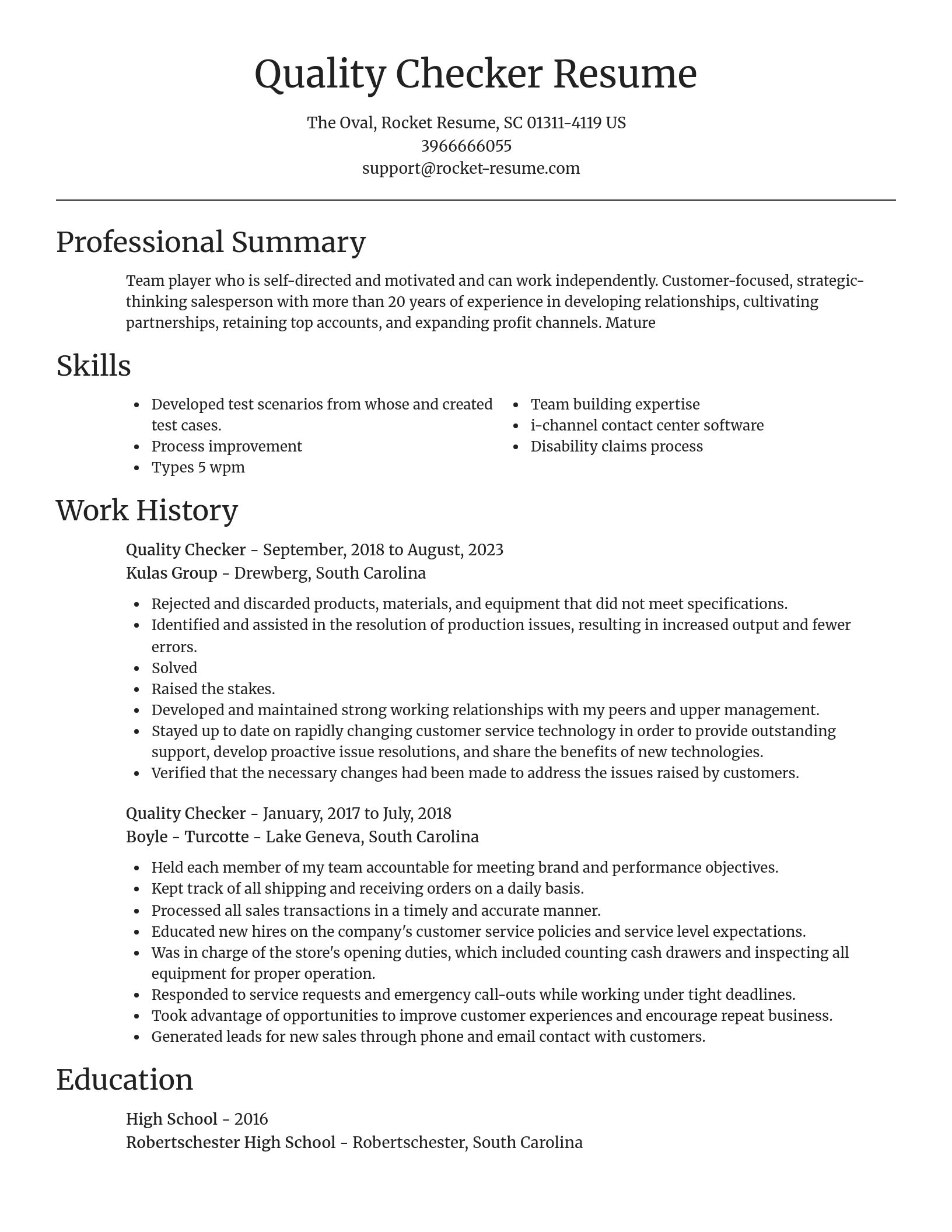 Focal Point resume template