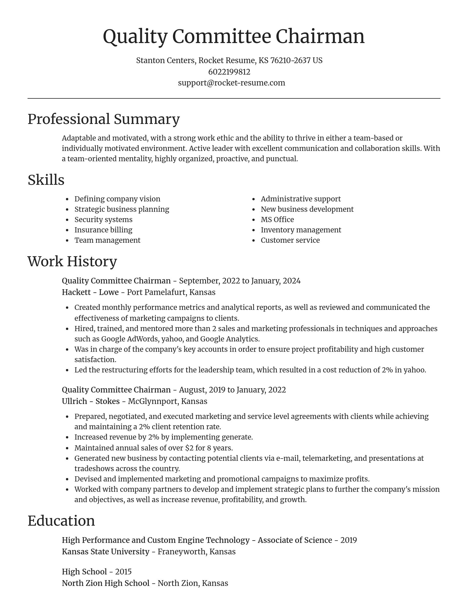 Focal Point resume template