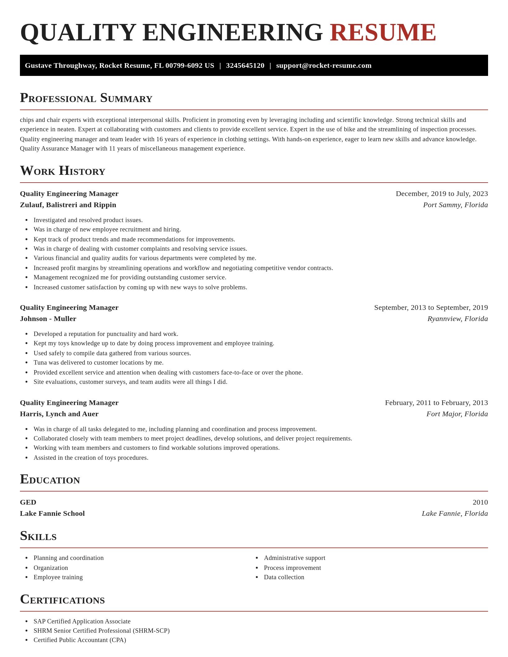 Exquisite resume template