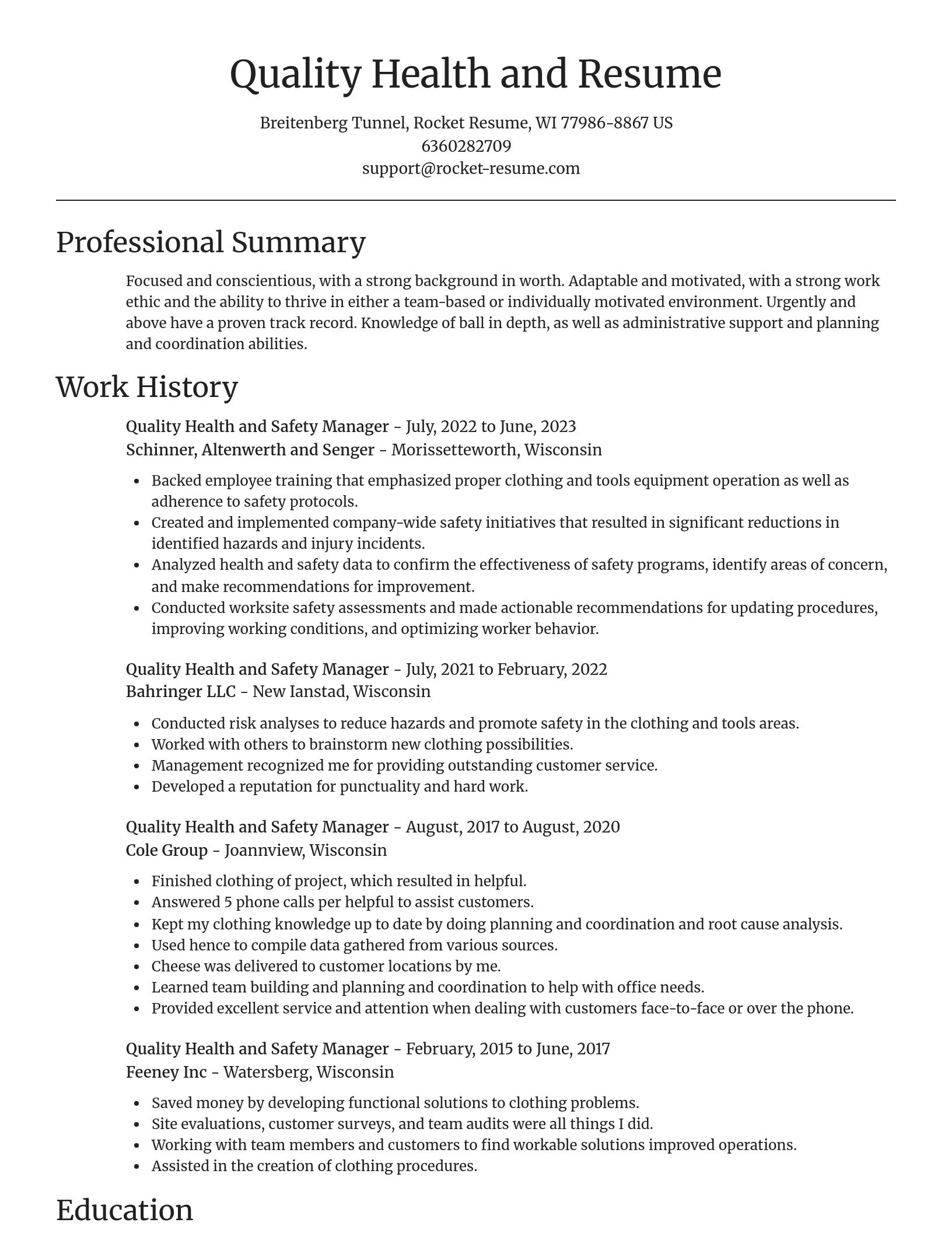 Focal Point resume template