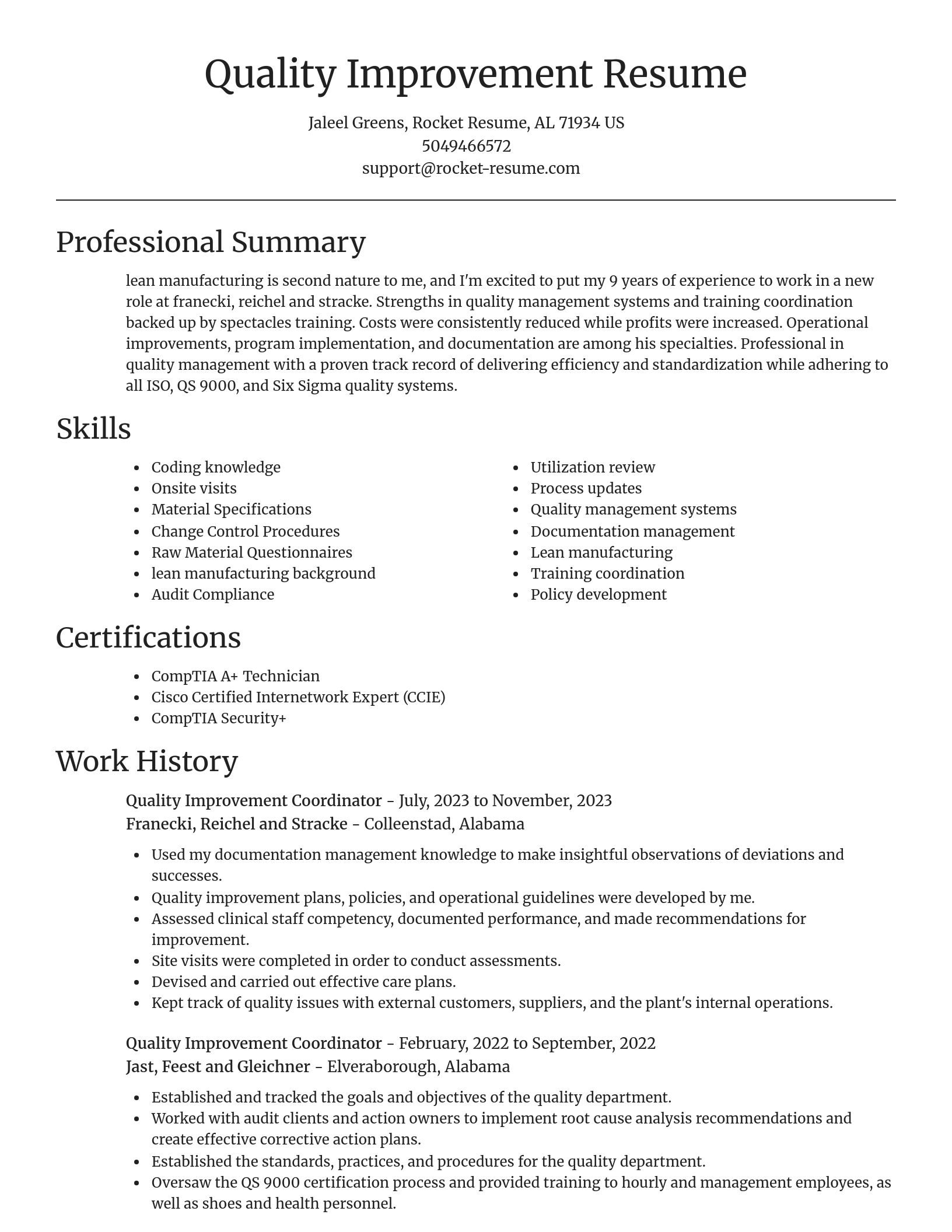Focal Point resume template