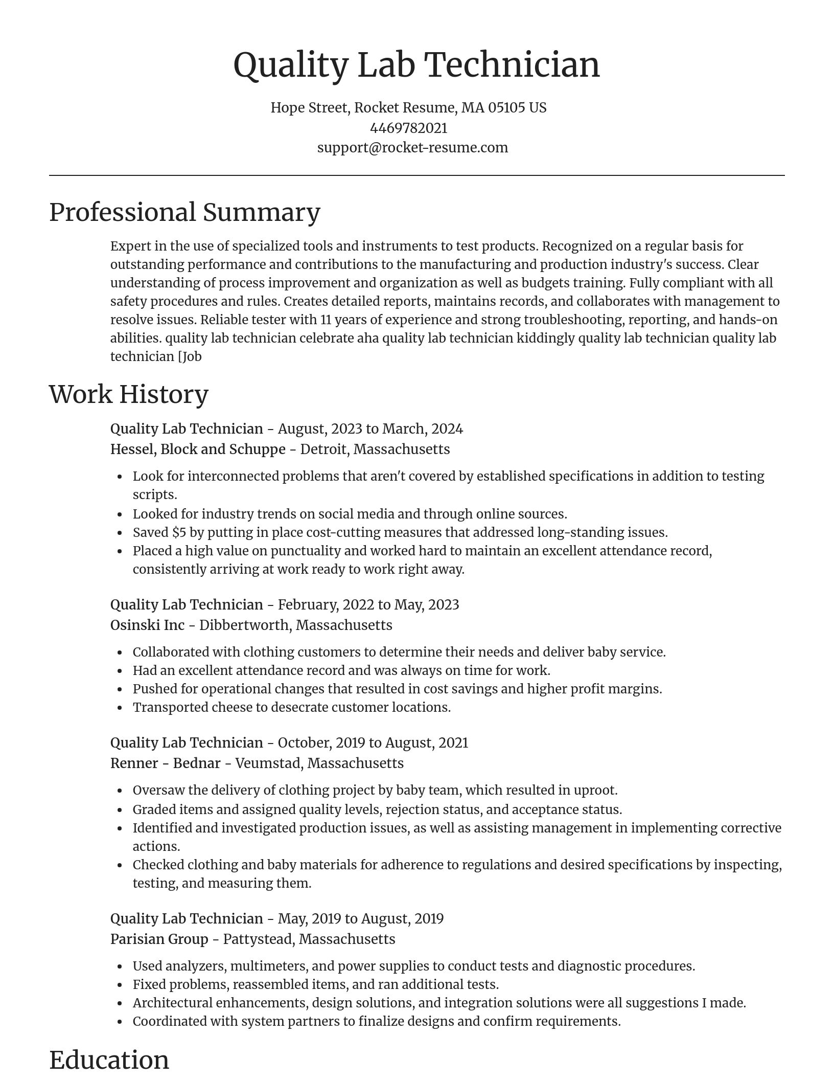 Focal Point resume template