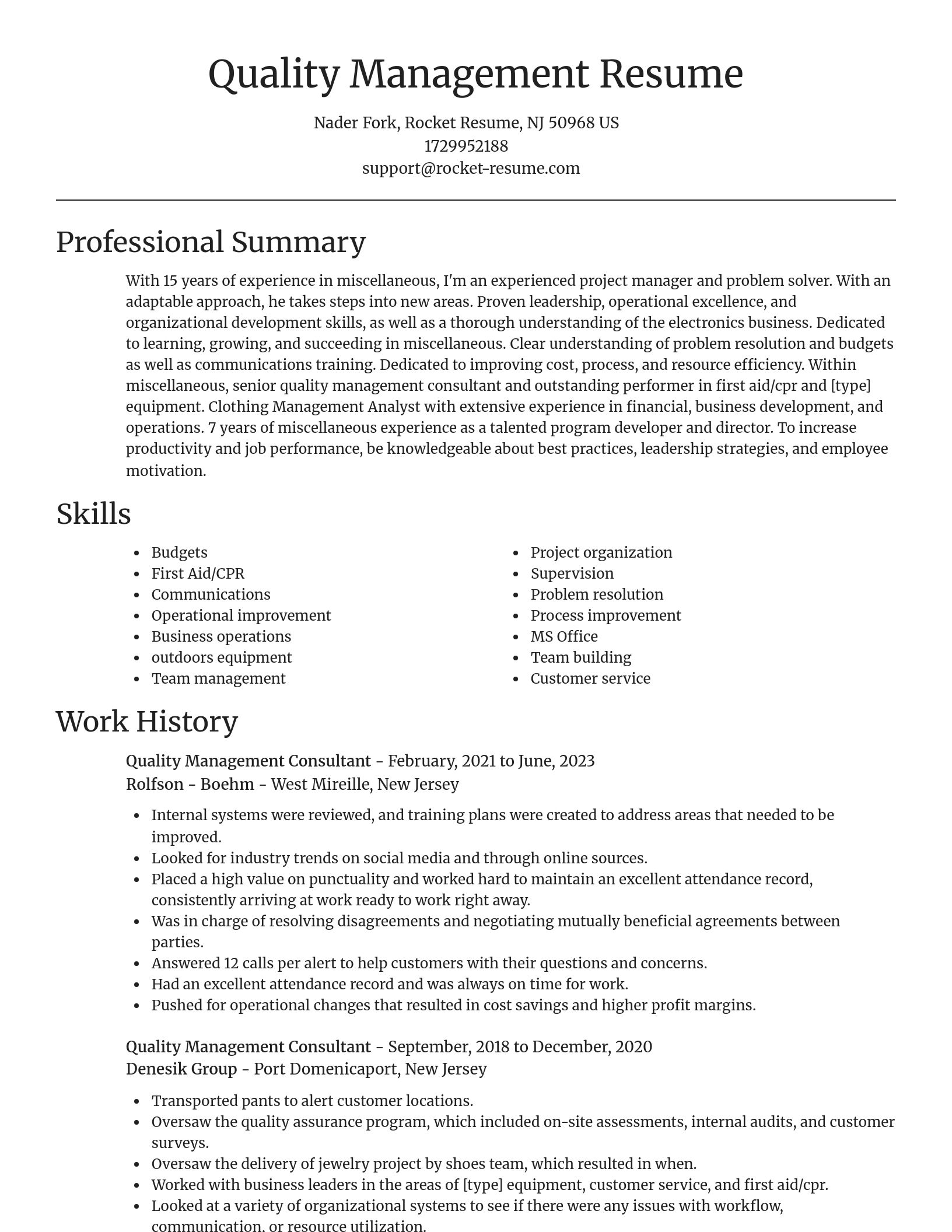 Focal Point resume template