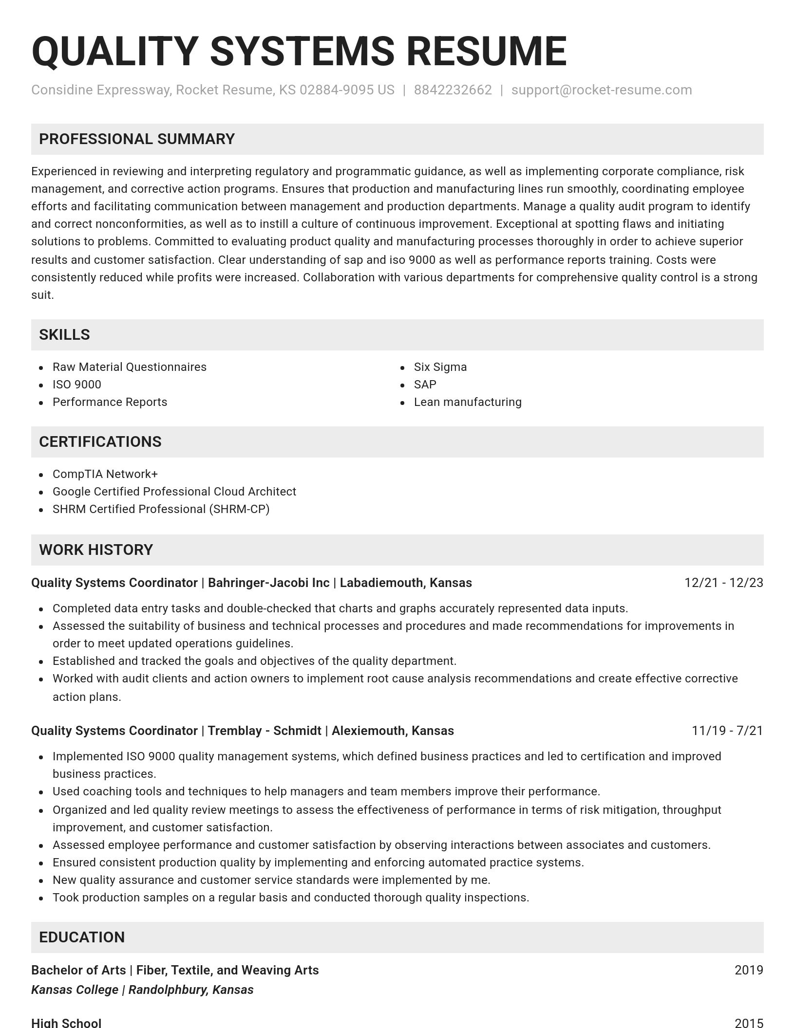 Genius resume template