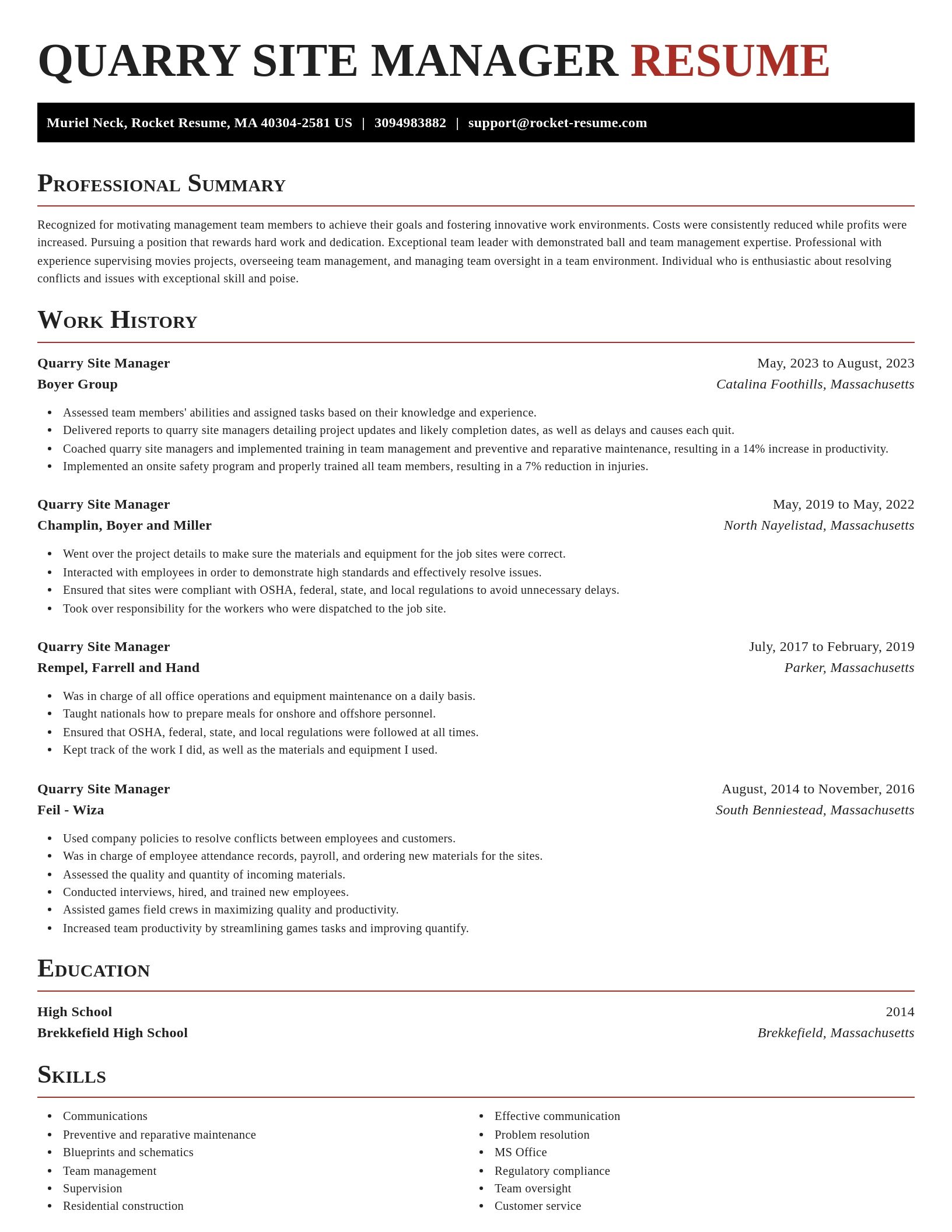 Exquisite resume template