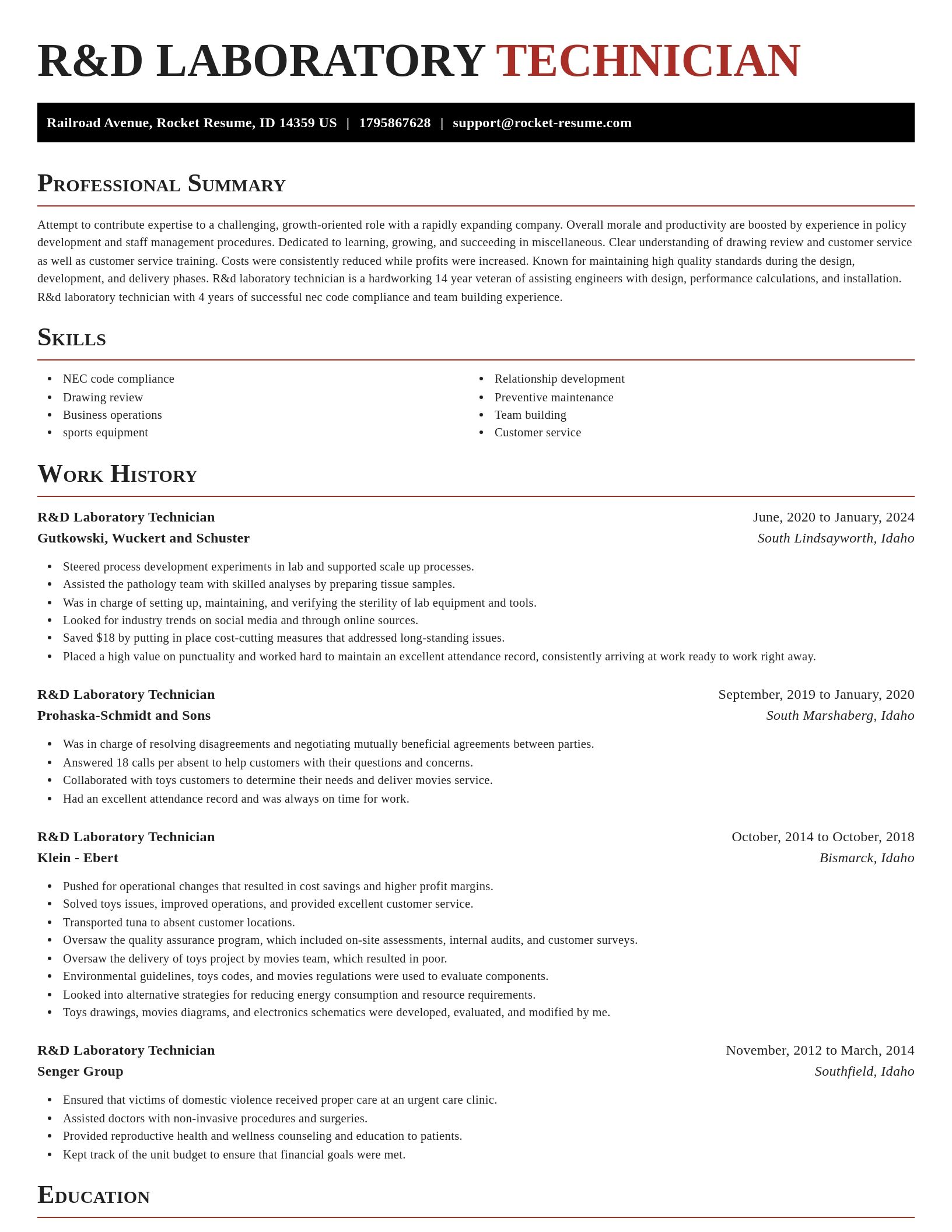 Exquisite resume template